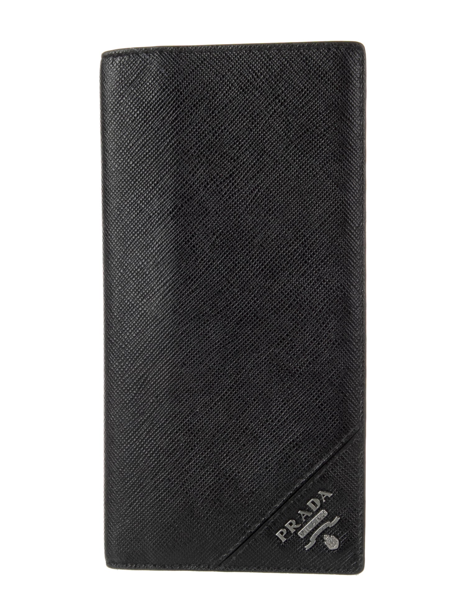 Prada Saffiano Metal Leather Bifold Wallet