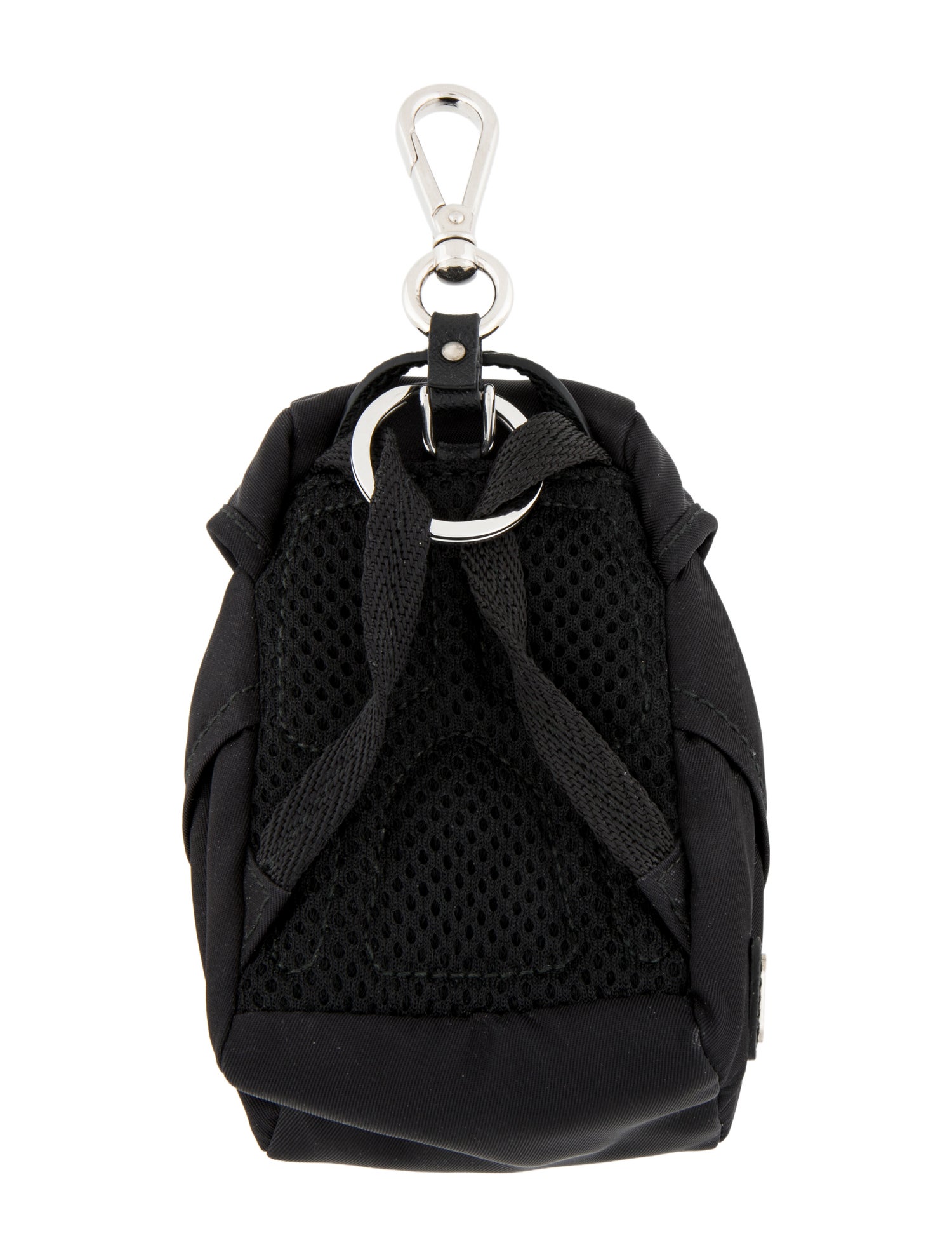 Prada Men's Nylon Mini Backpack Keychain Charm