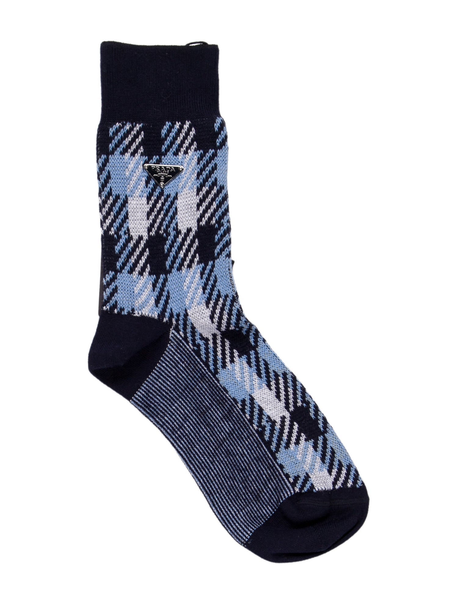 Prada Check Socks w/Tags