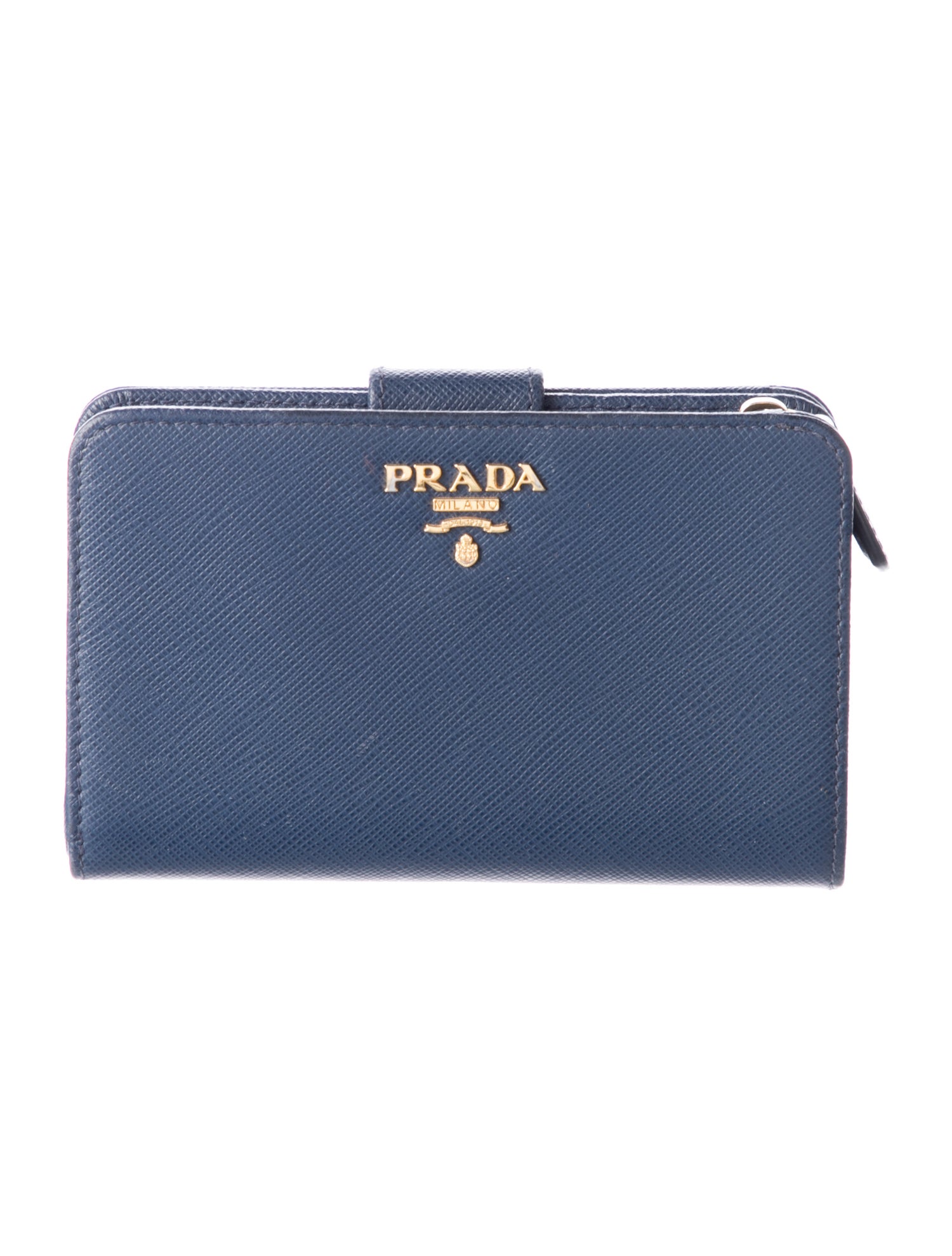 Prada Saffiano Metal Leather French Purse
