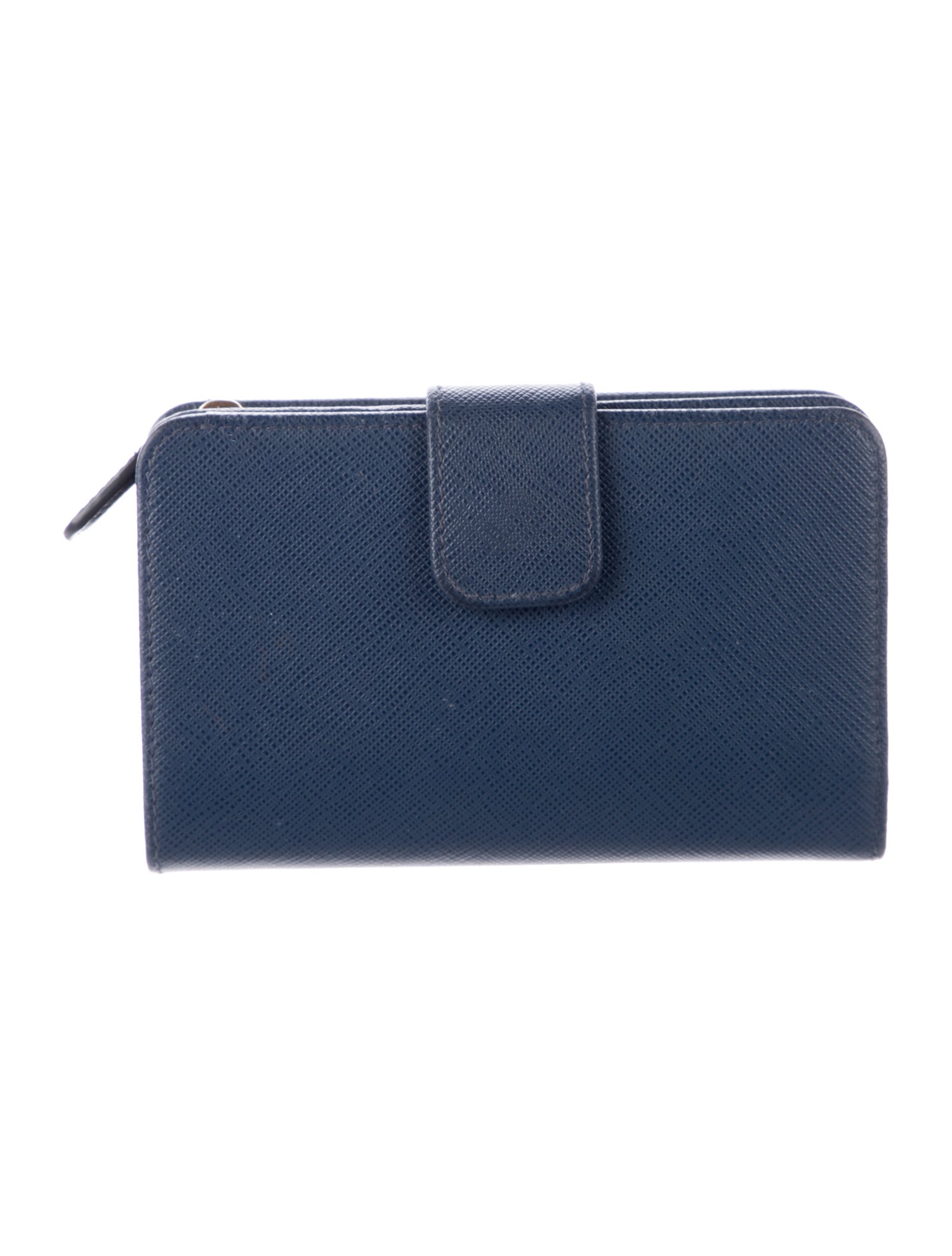 Prada Saffiano Metal Leather French Purse