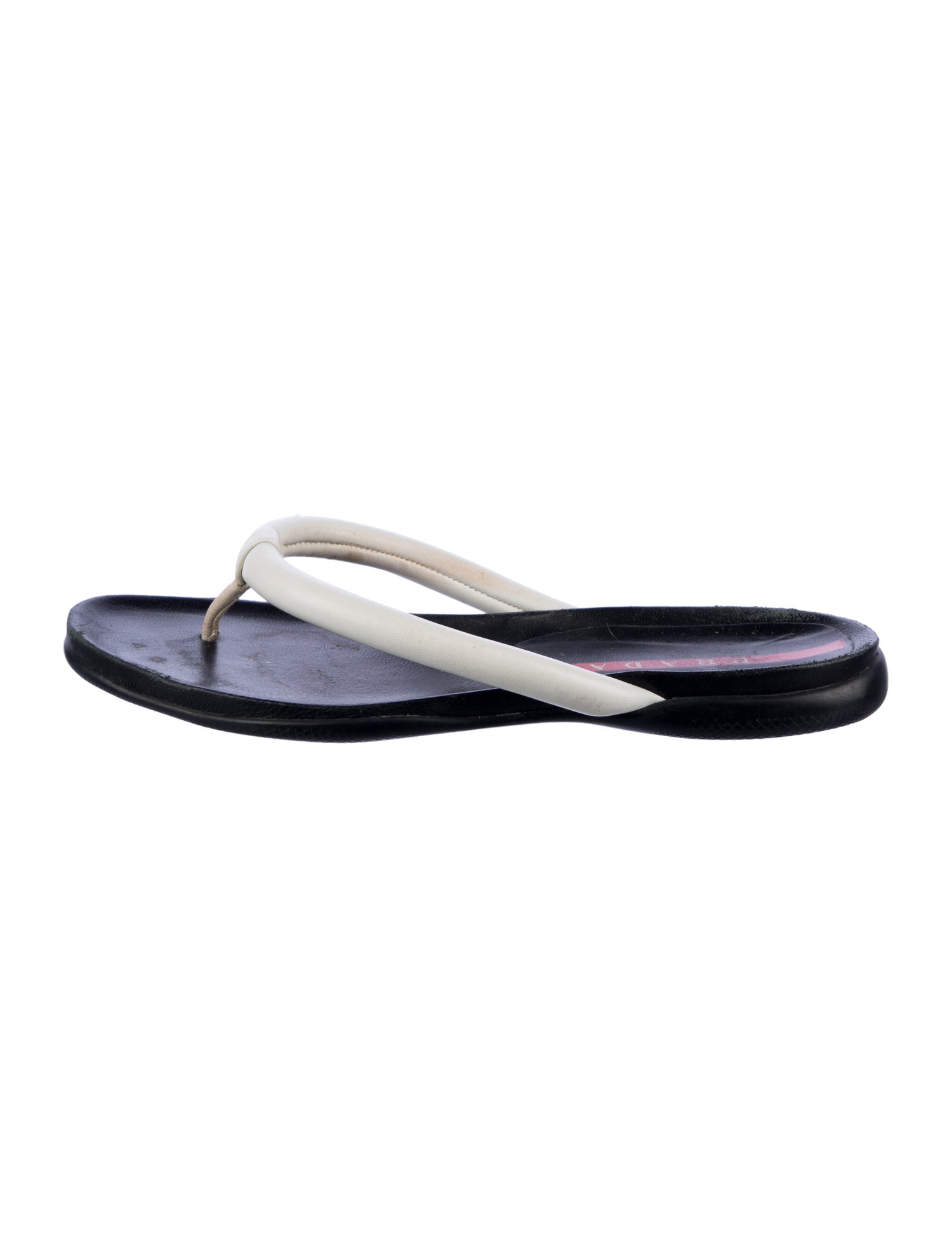 Prada Leather Flip Flops