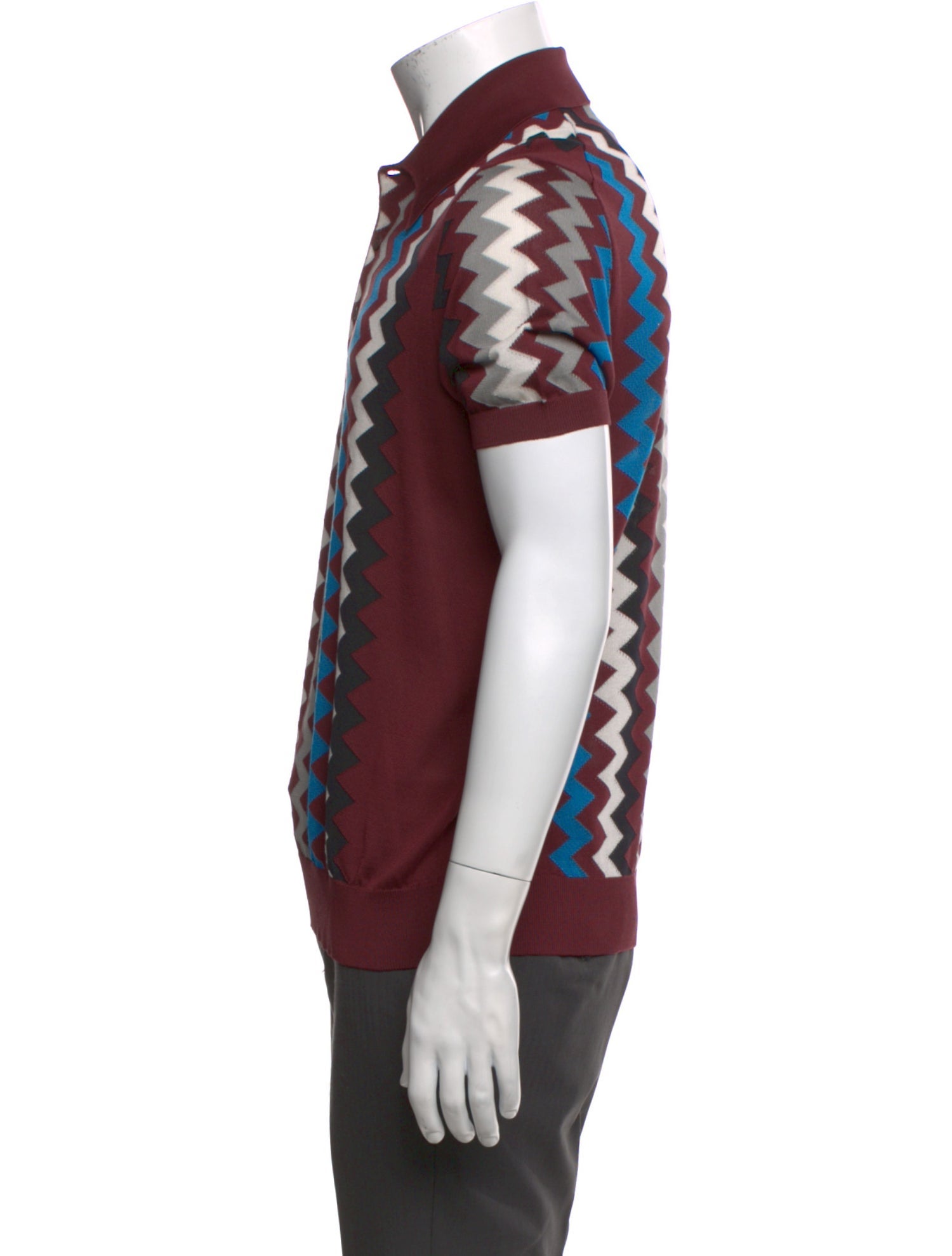 Prada 2017 Striped Polo Shirt