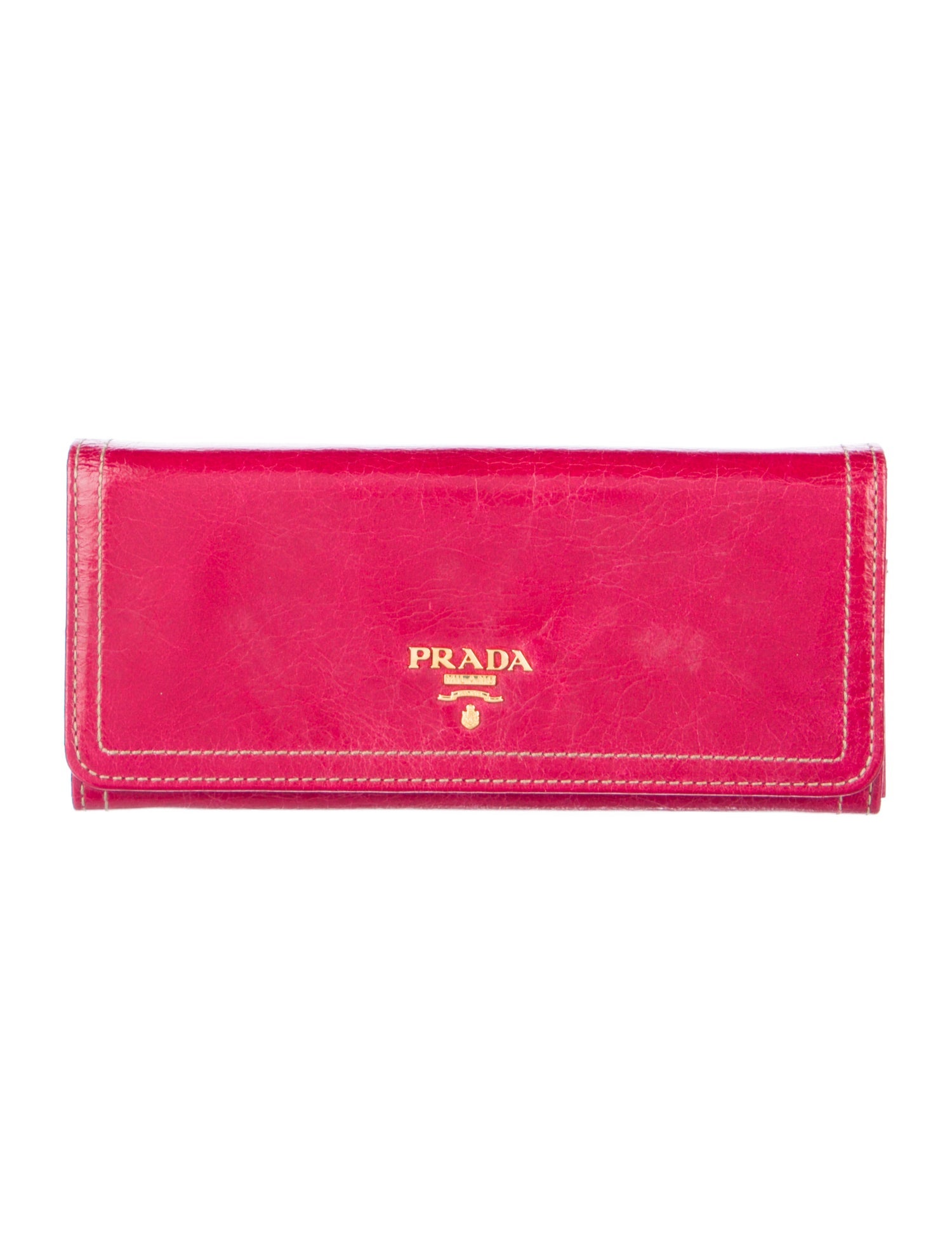 Prada Leather Continental Wallet