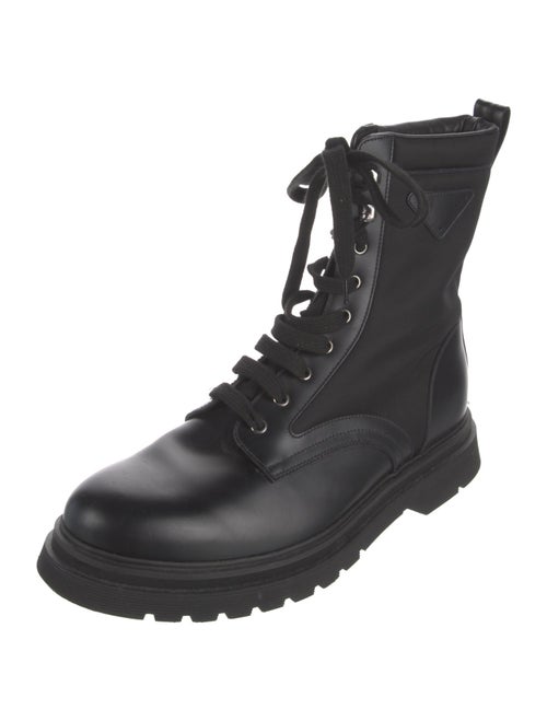 Prada Leather Combat Boots