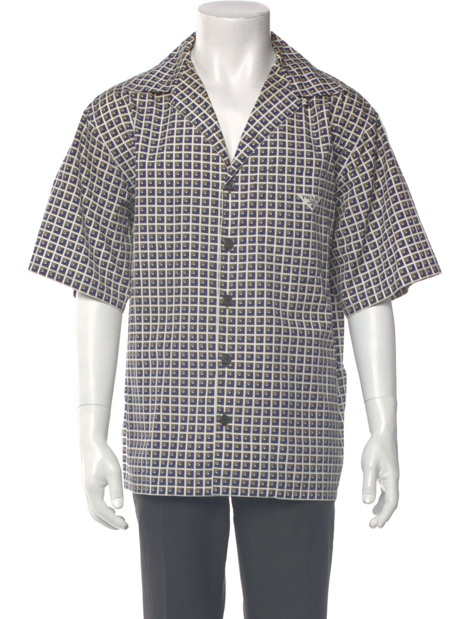 Prada 2022 Plaid Print Shirt