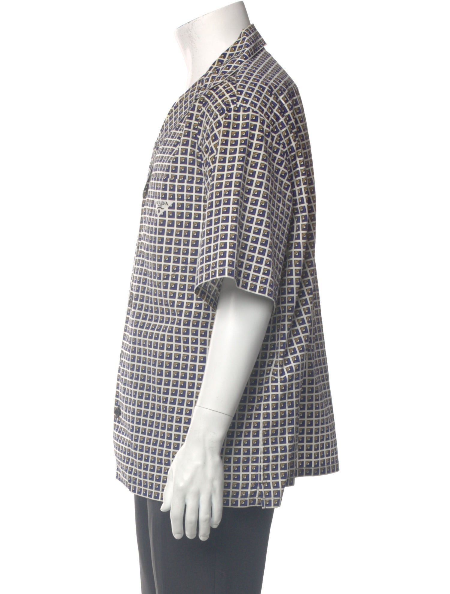 Prada 2022 Plaid Print Shirt