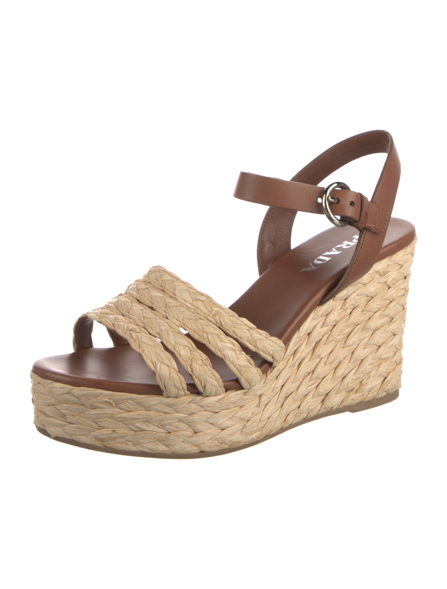 Prada Leather Espadrilles