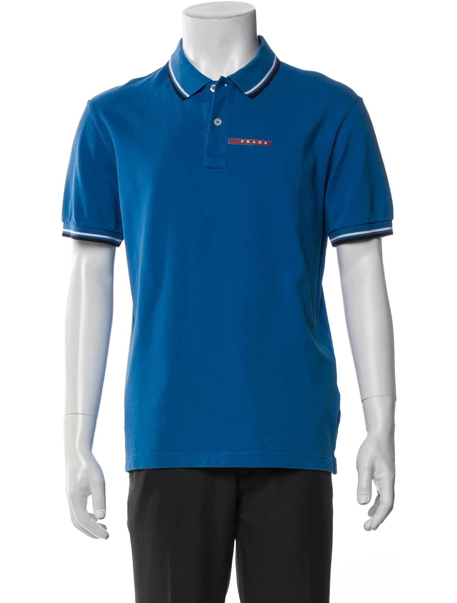 Prada 2016 Graphic Print Polo Shirt