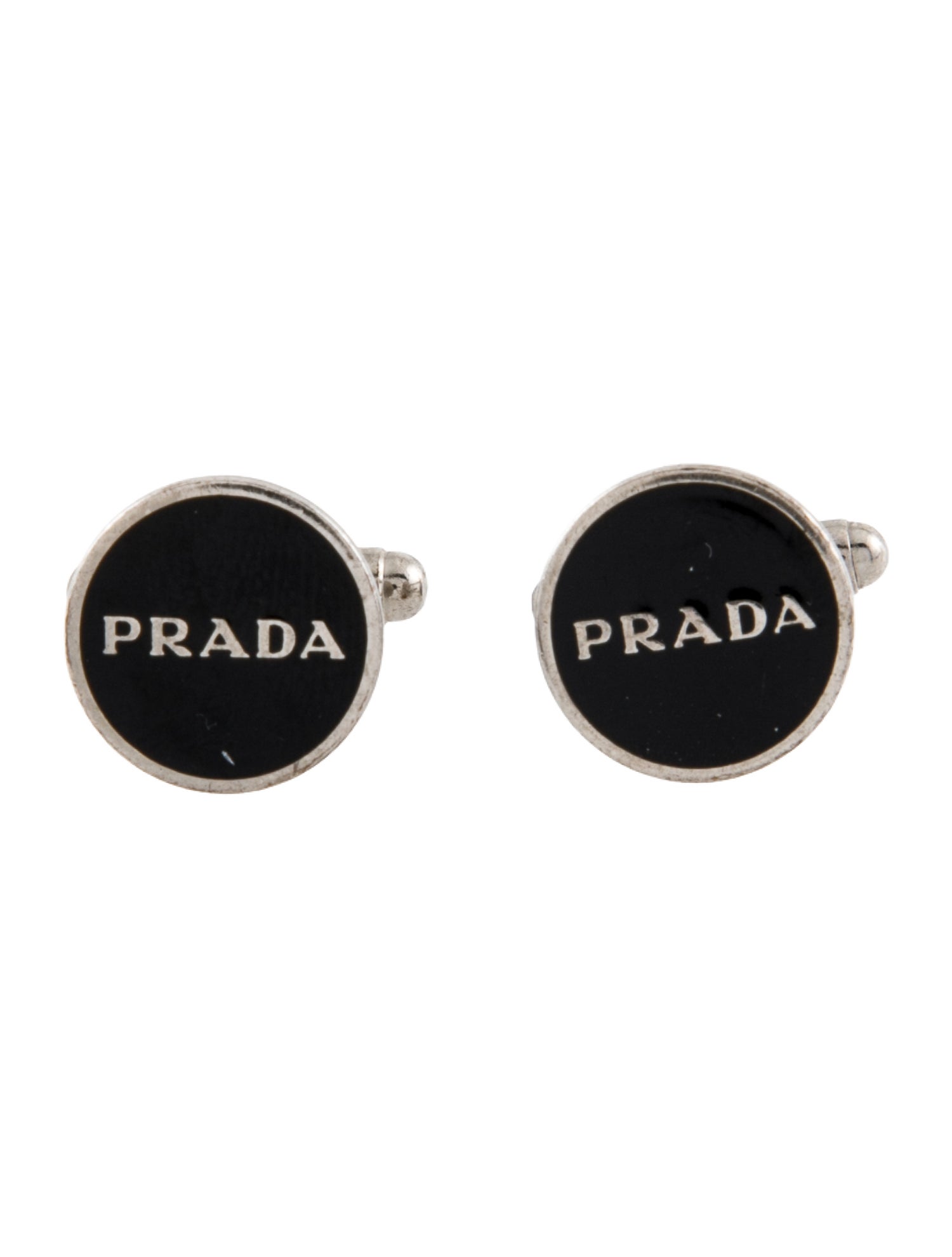 Prada Enamel Logo Cufflinks