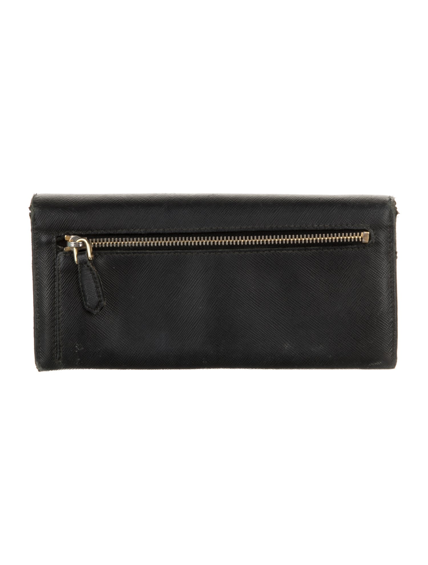 Prada Saffiano Metal Leather Continental Wallet
