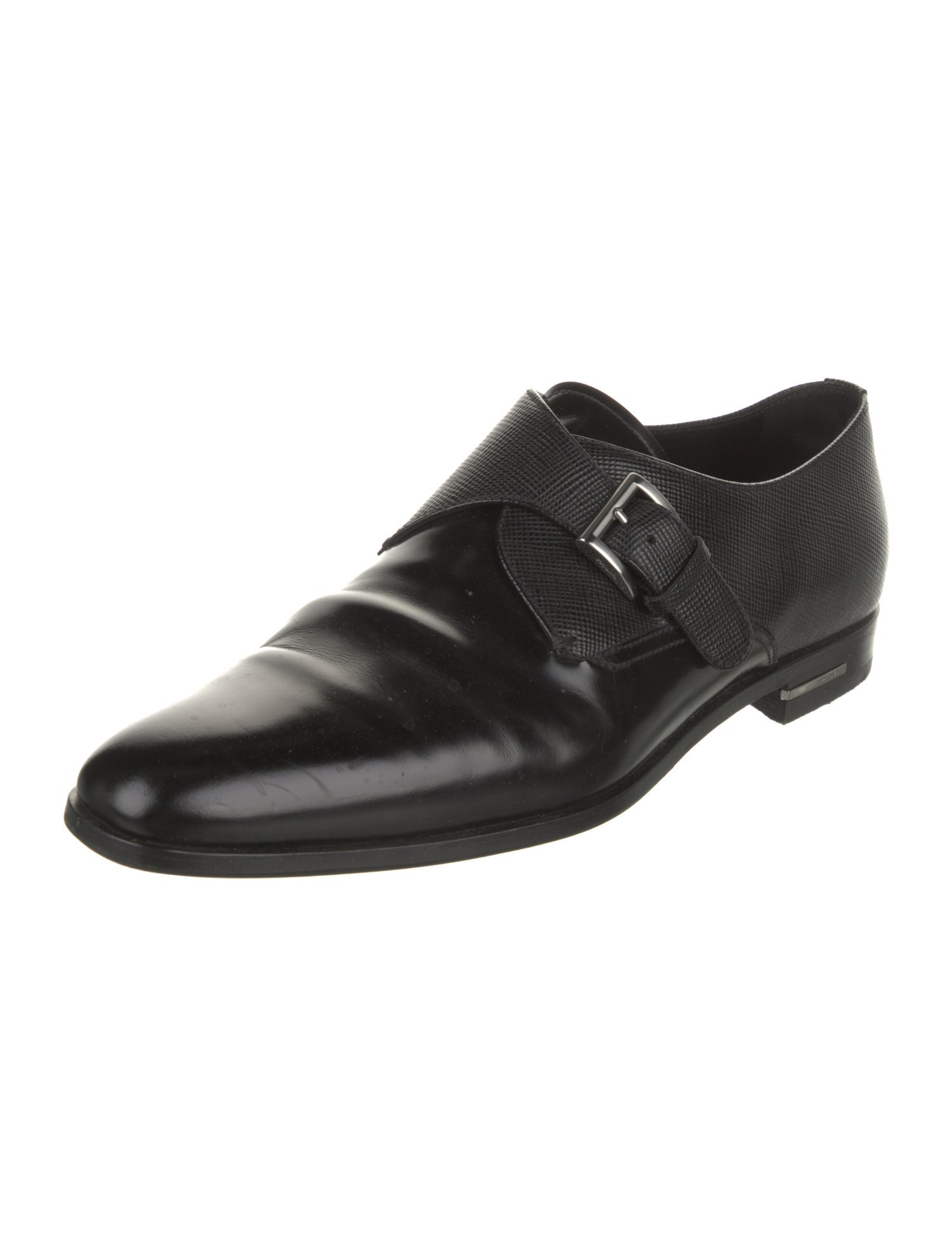 Prada Leather Monk Straps