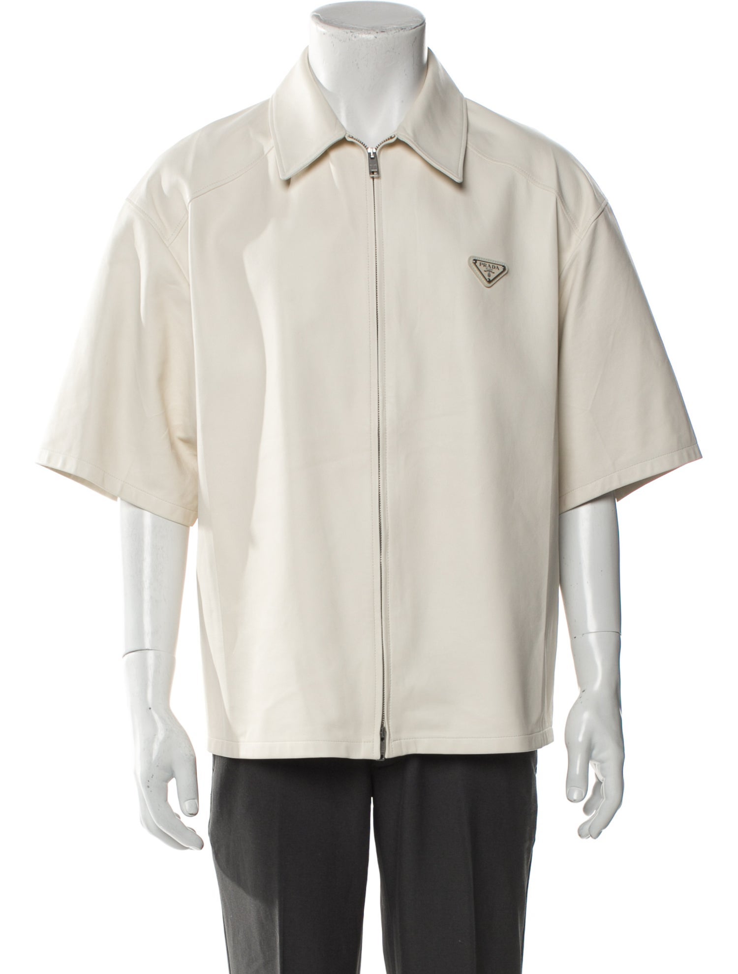 Prada 2024 Enameled Metal Triangle Shirt