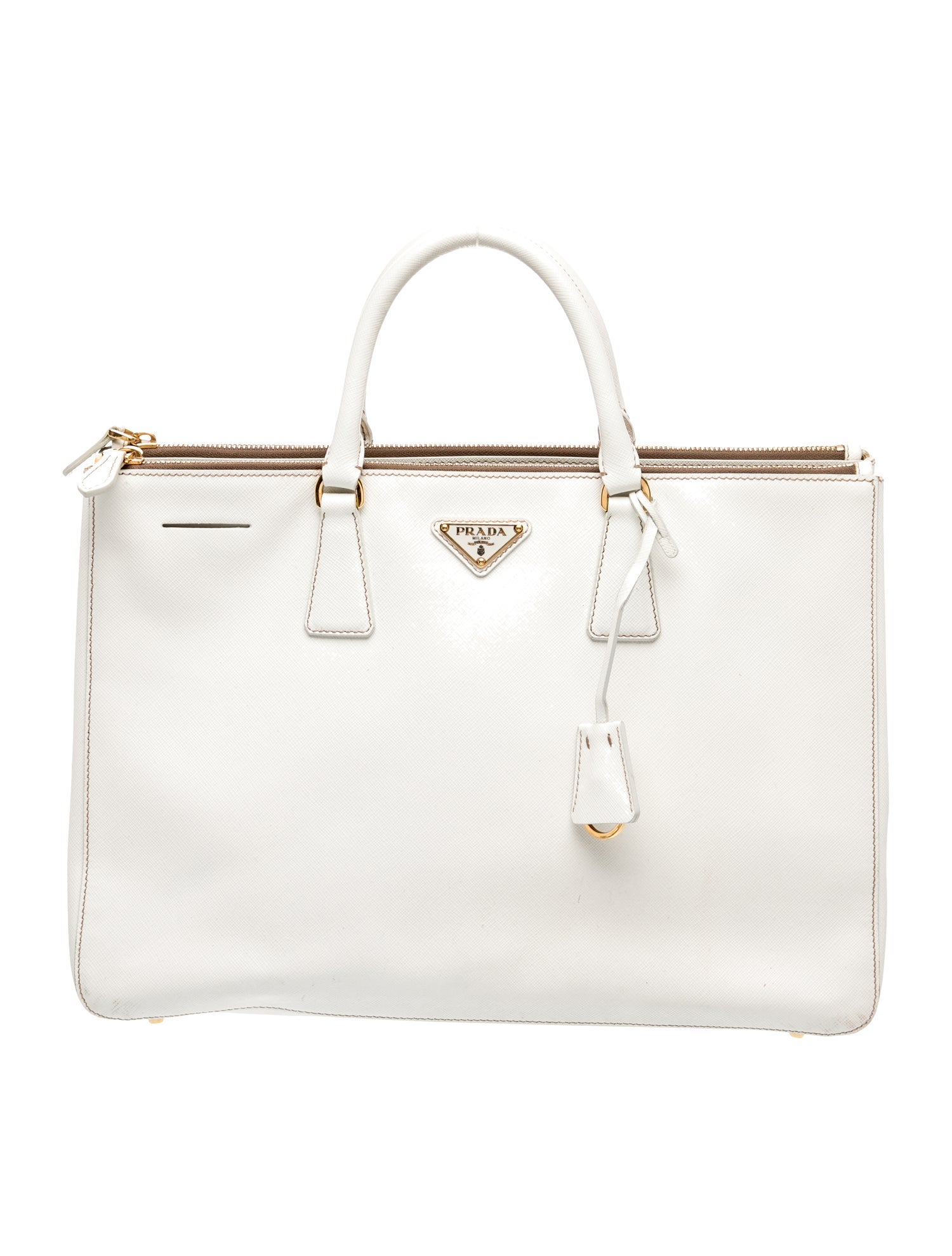 Prada Saffiano Leather Galleria Double Zip Large