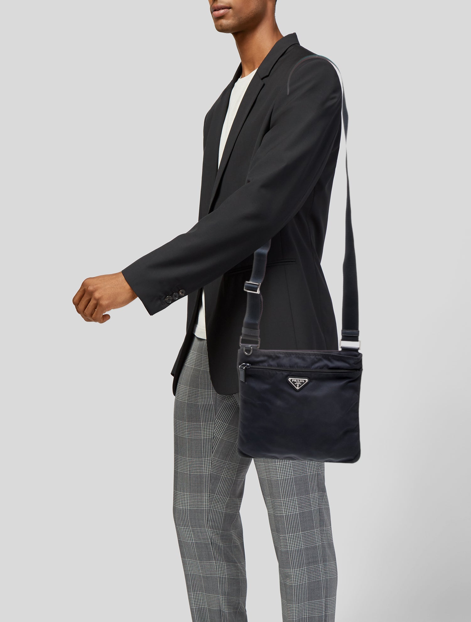 Prada Saffiano Leather Messenger Bag