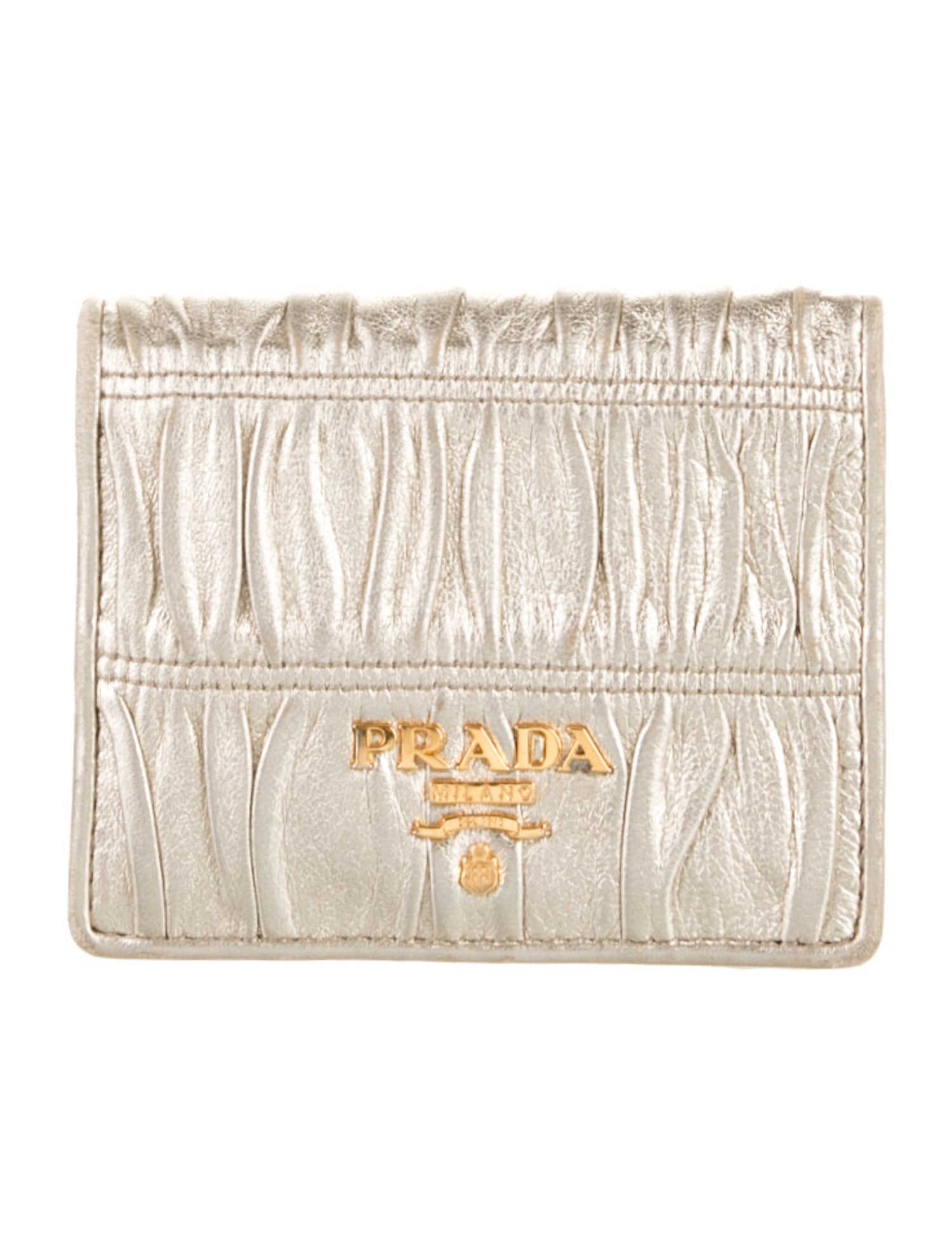 Prada Leather Compact Wallet