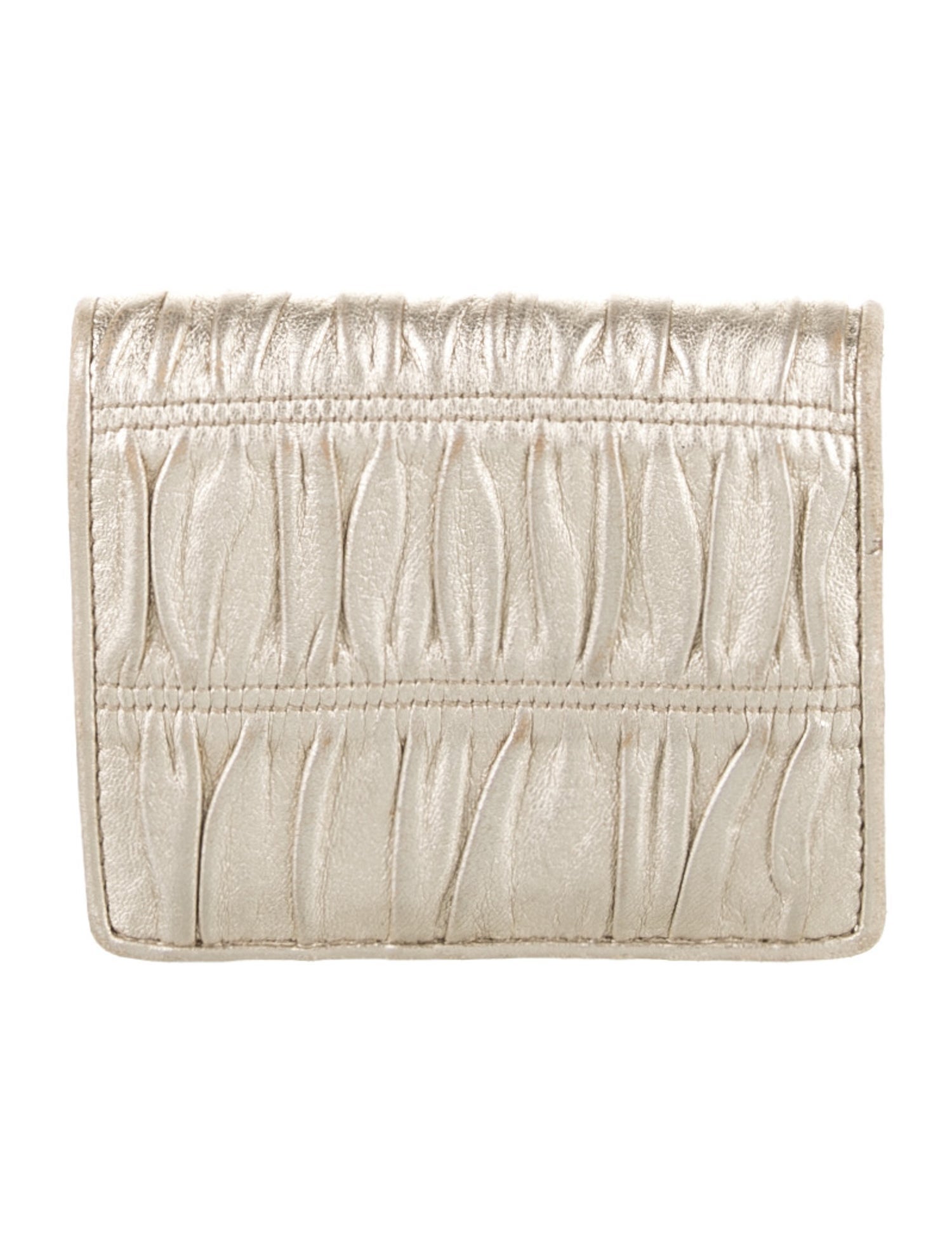 Prada Leather Compact Wallet