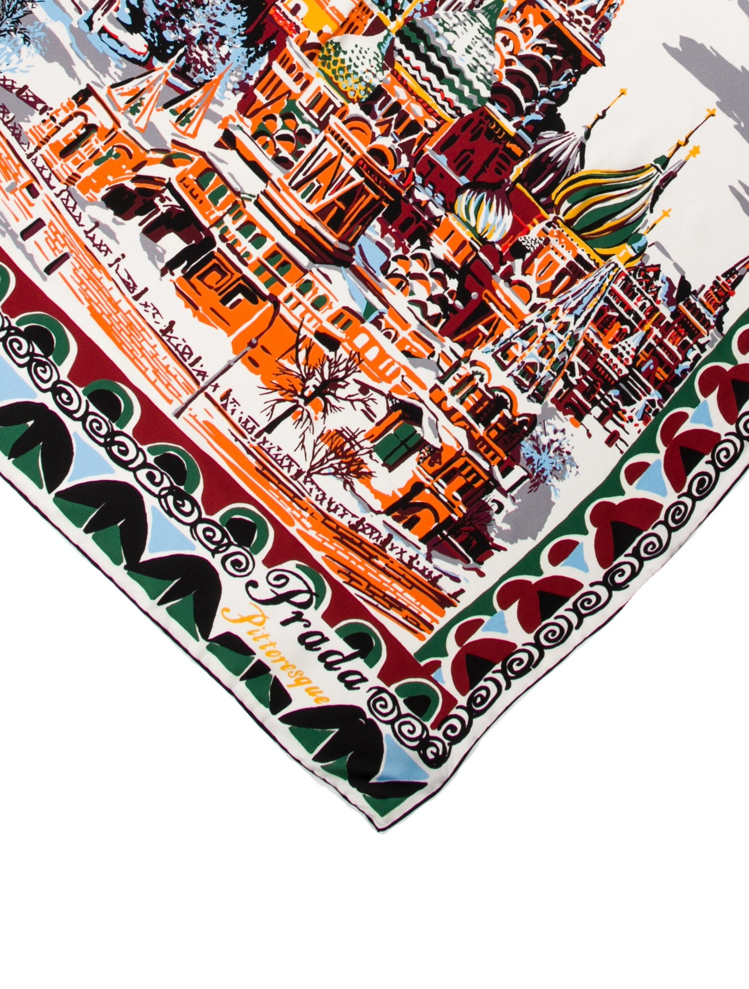 Prada Silk Printed Scarf