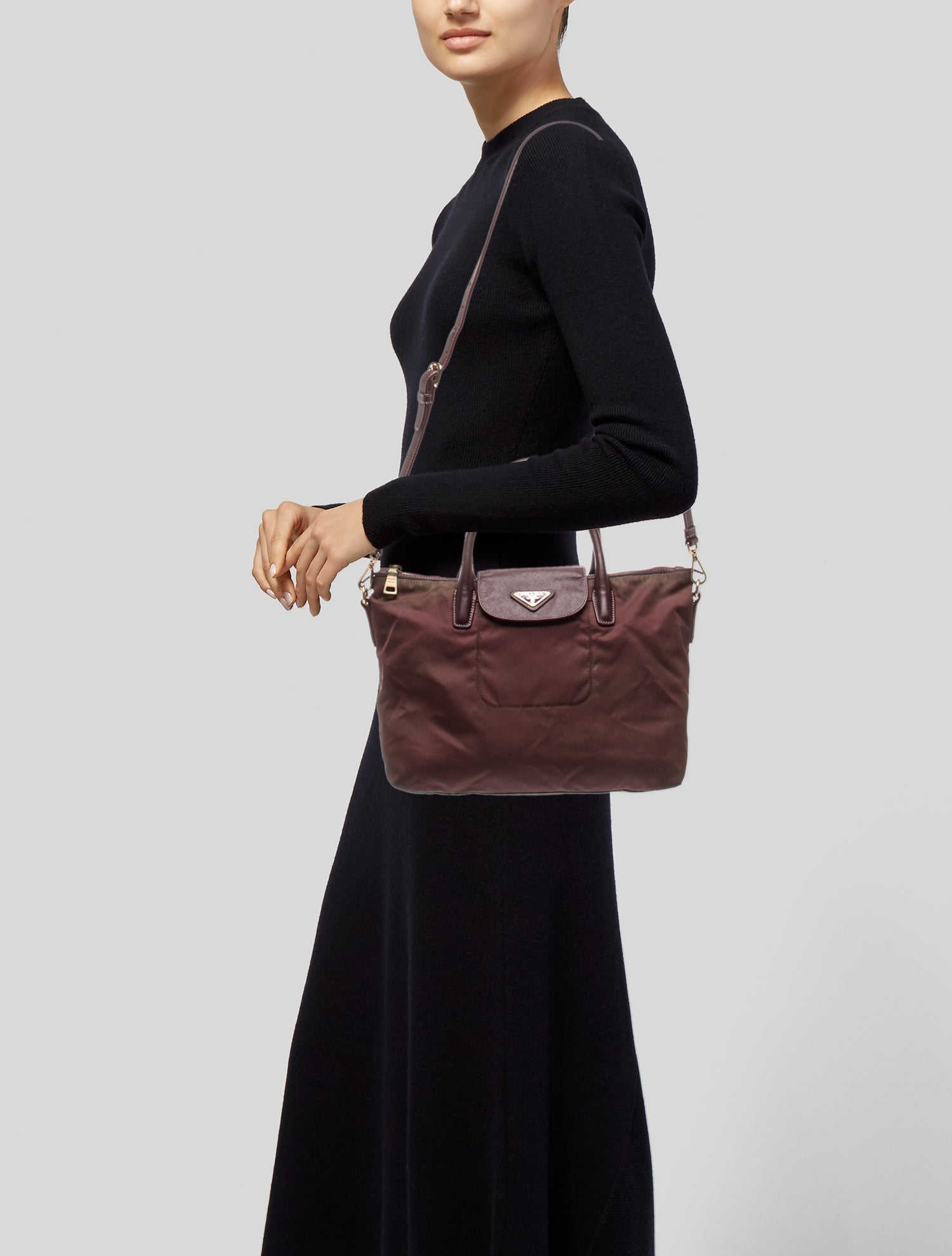 Prada Tessuto Nylon Top Handle Bag Vintage