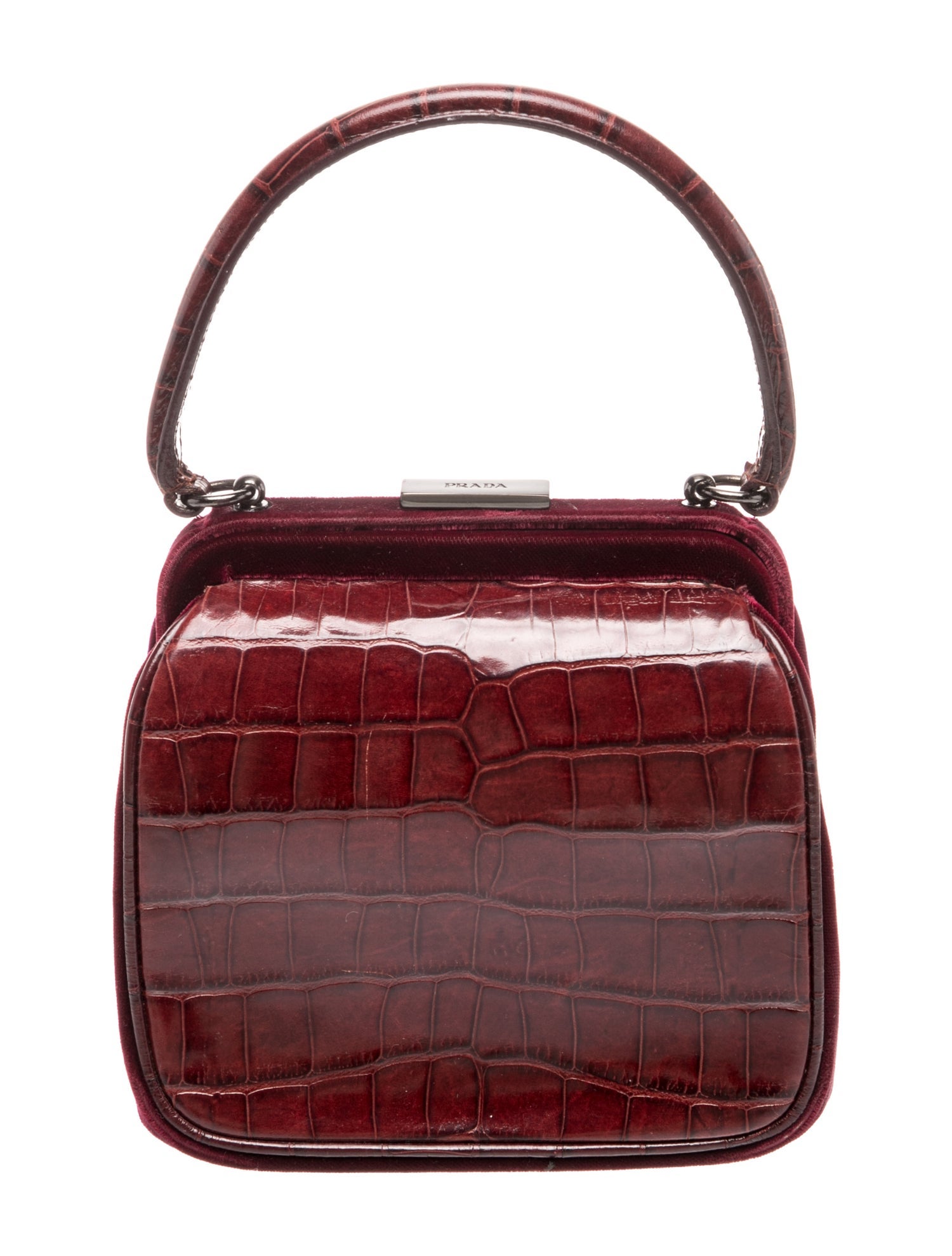 Prada Coccodrillo Top Handle Bag