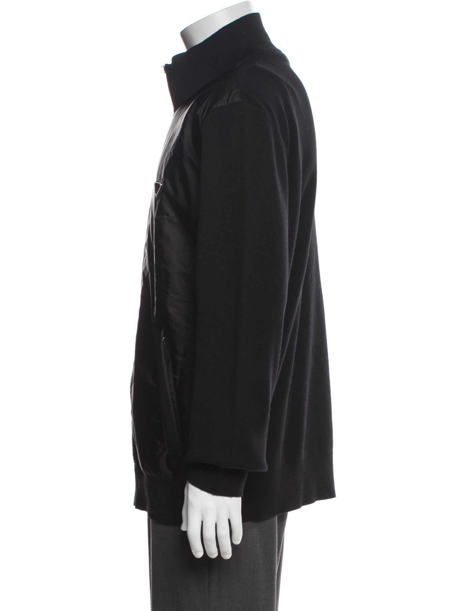 Prada 2022 Enameled Metal Triangle Windbreaker