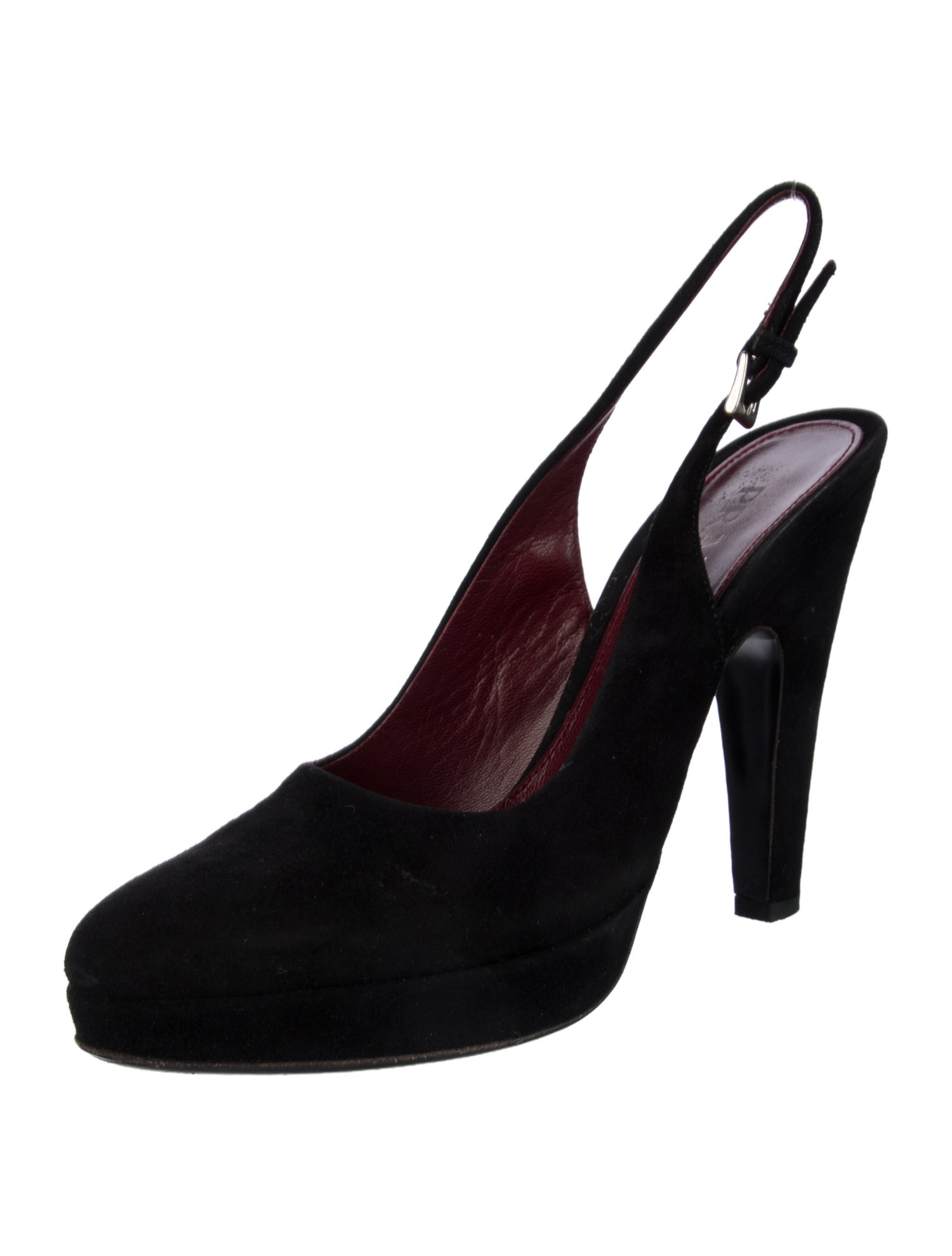 Prada Suede Slingback Pumps