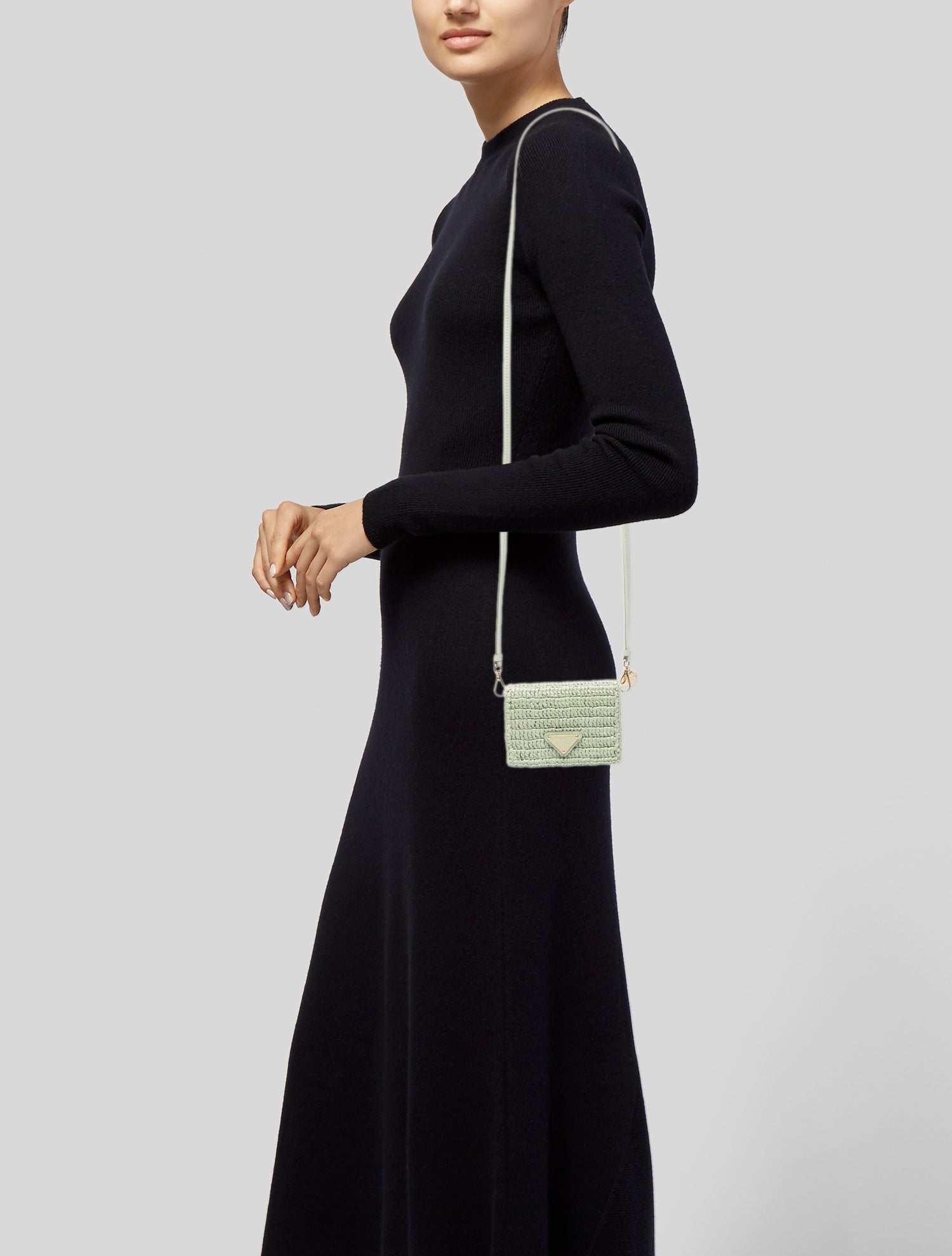 Prada Straw Crossbody Bag