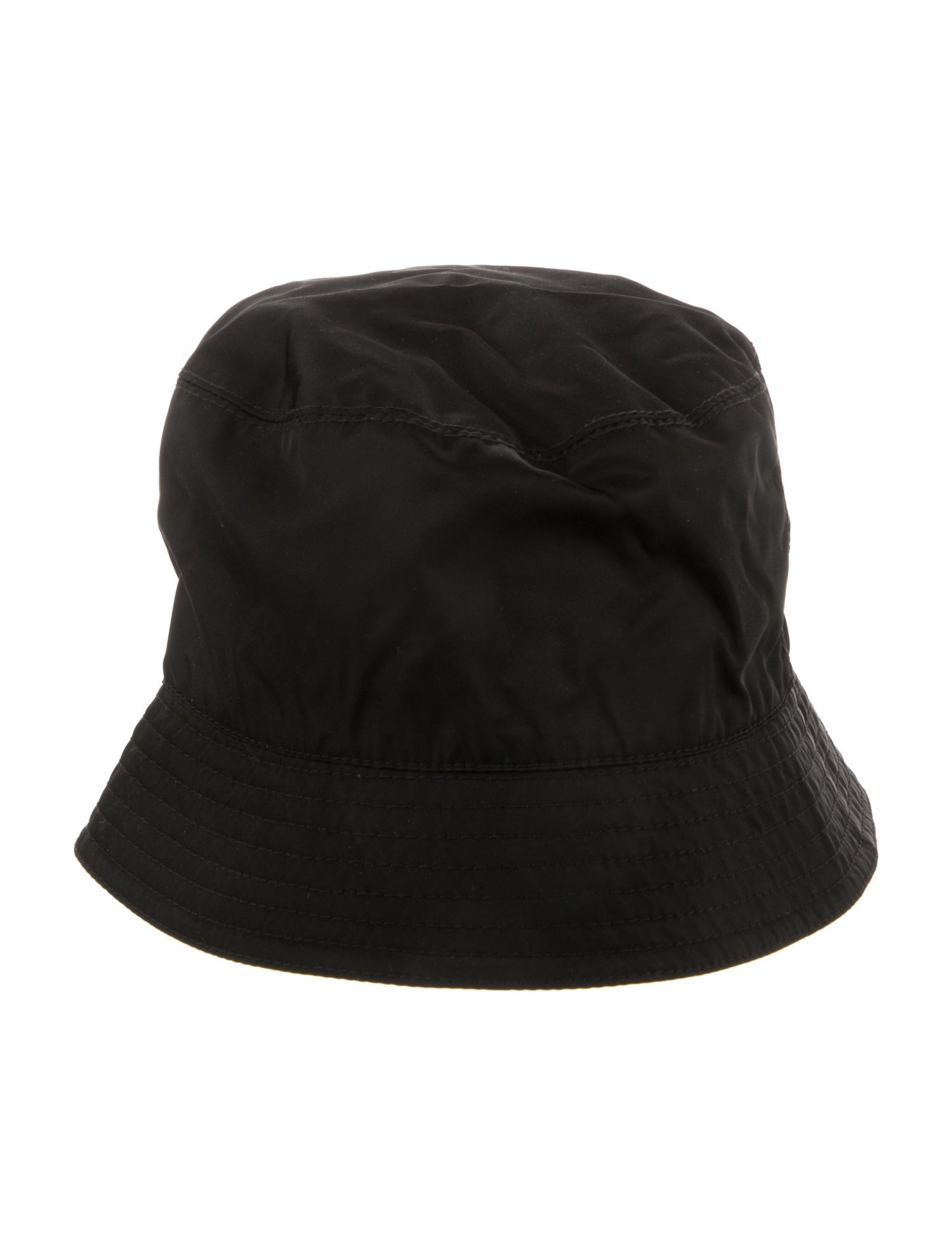 Prada Nylon Embellished Bucket Hat