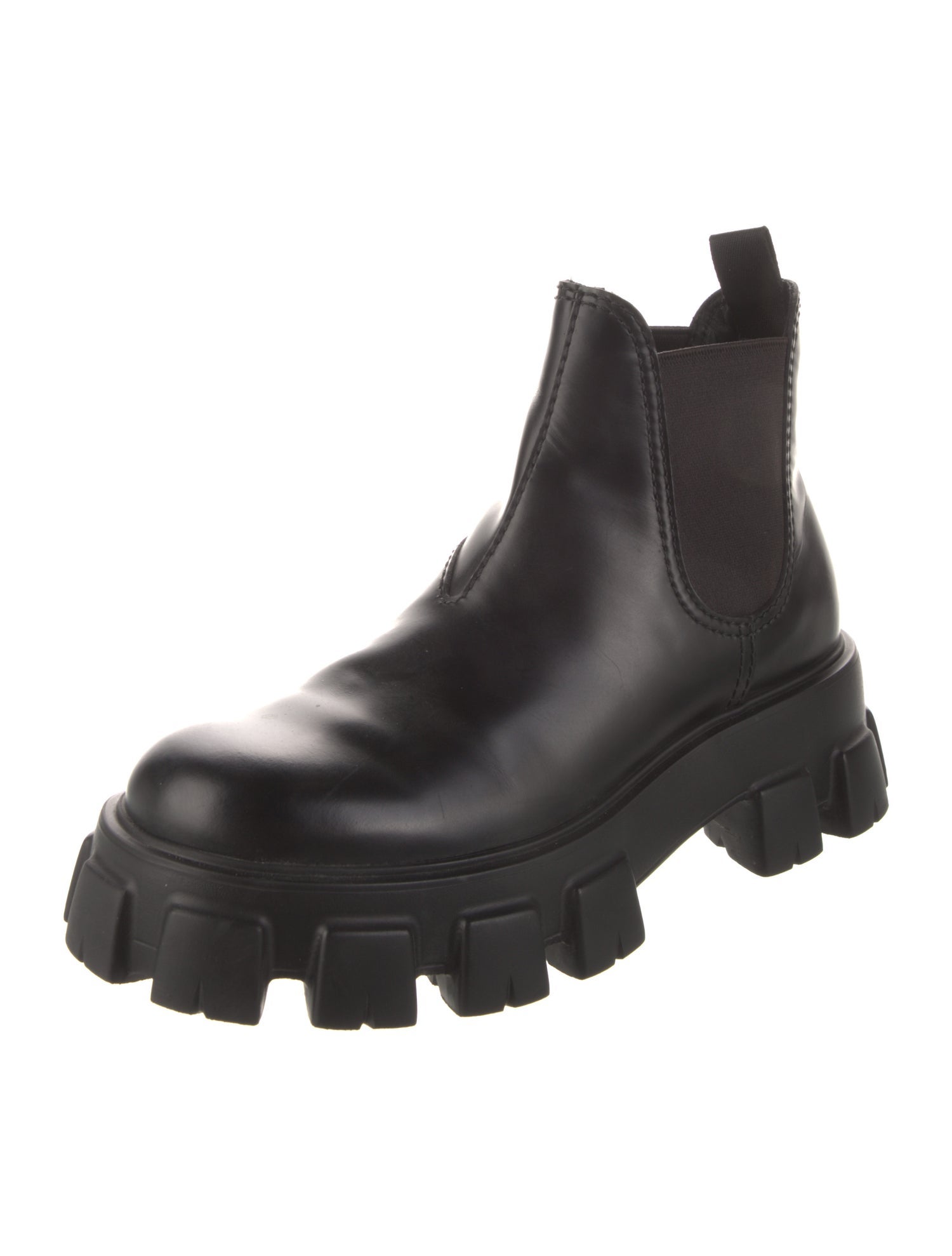 Prada Leather Chelsea Boots