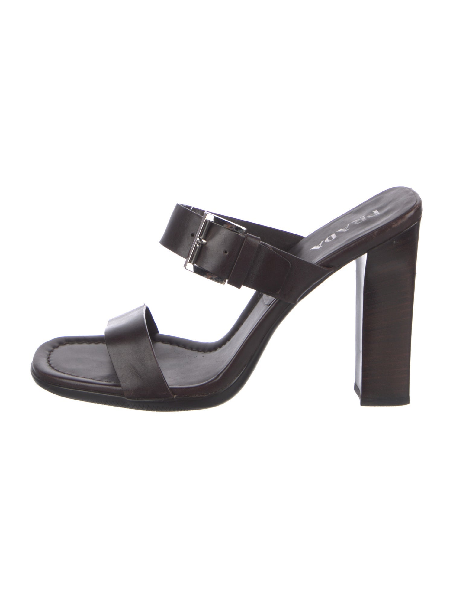 Prada Leather Slides