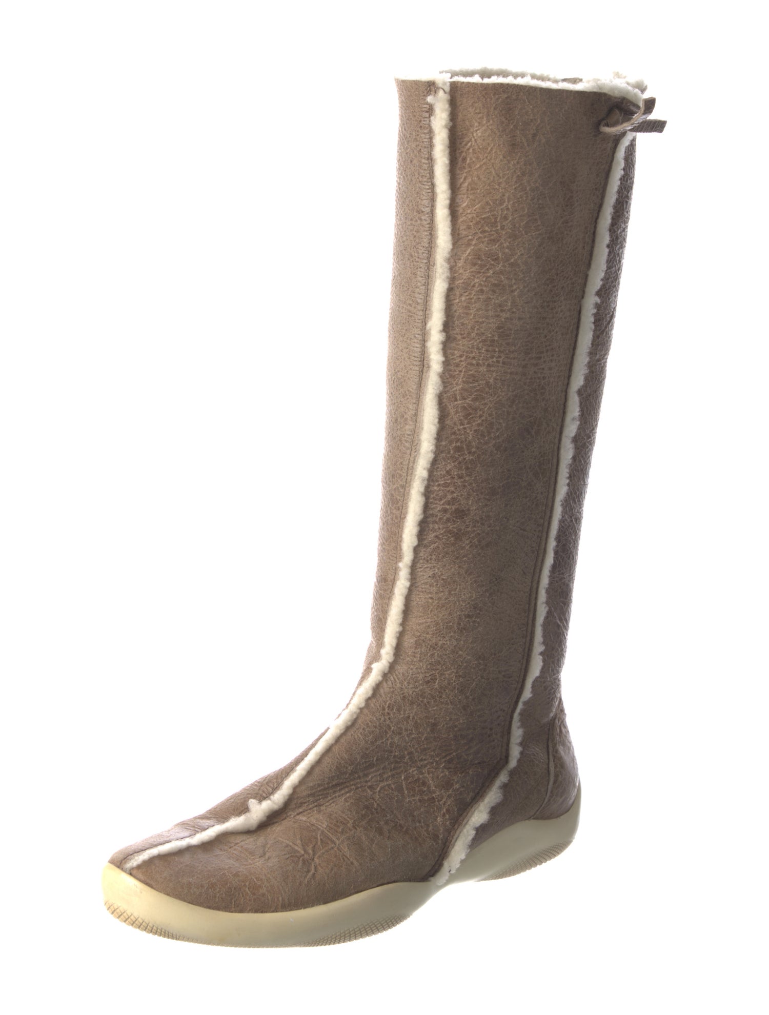 Prada Leather Riding Boots