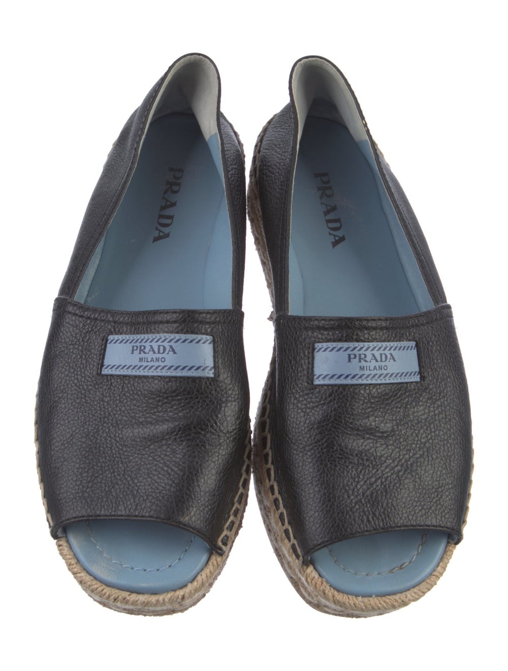 Prada Leather Colorblock Pattern Espadrilles - image 3