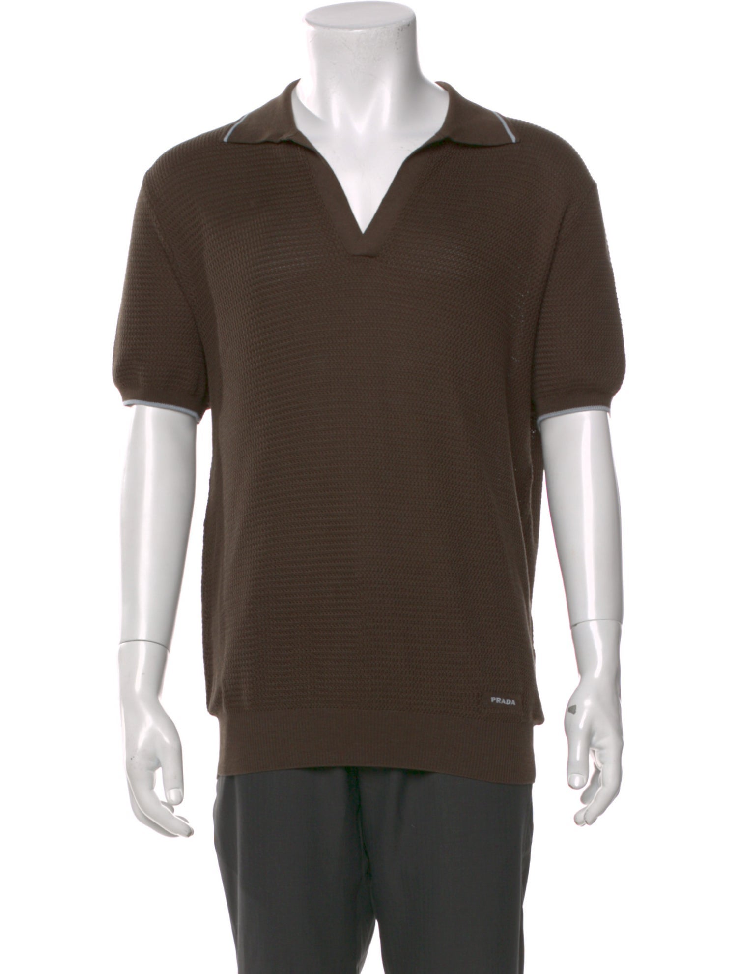 Prada 2024 Silk Polo Sweater w/ Tags