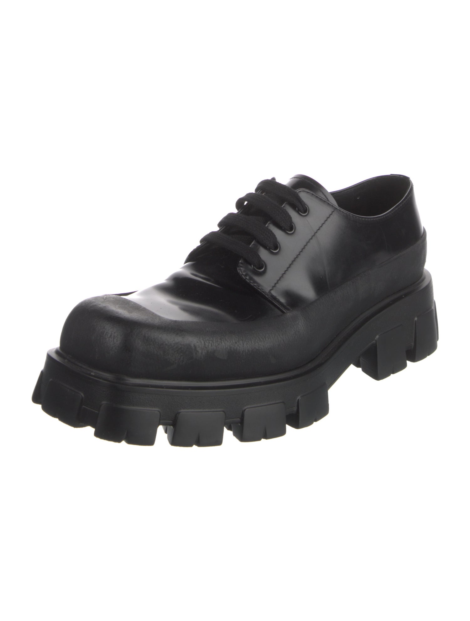 Prada Leather Derby Shoes