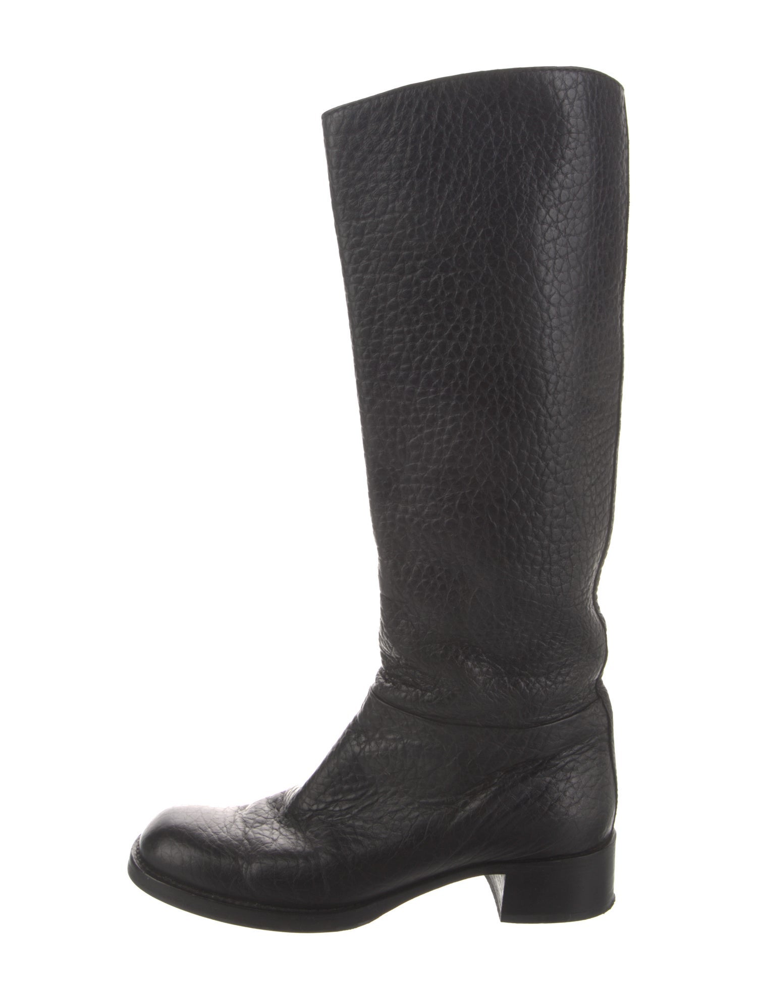 Prada Leather Riding Boots