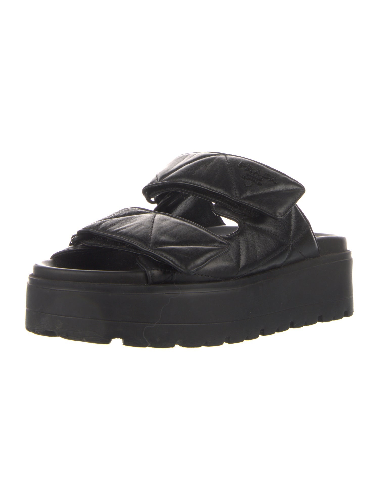Prada Leather Slides