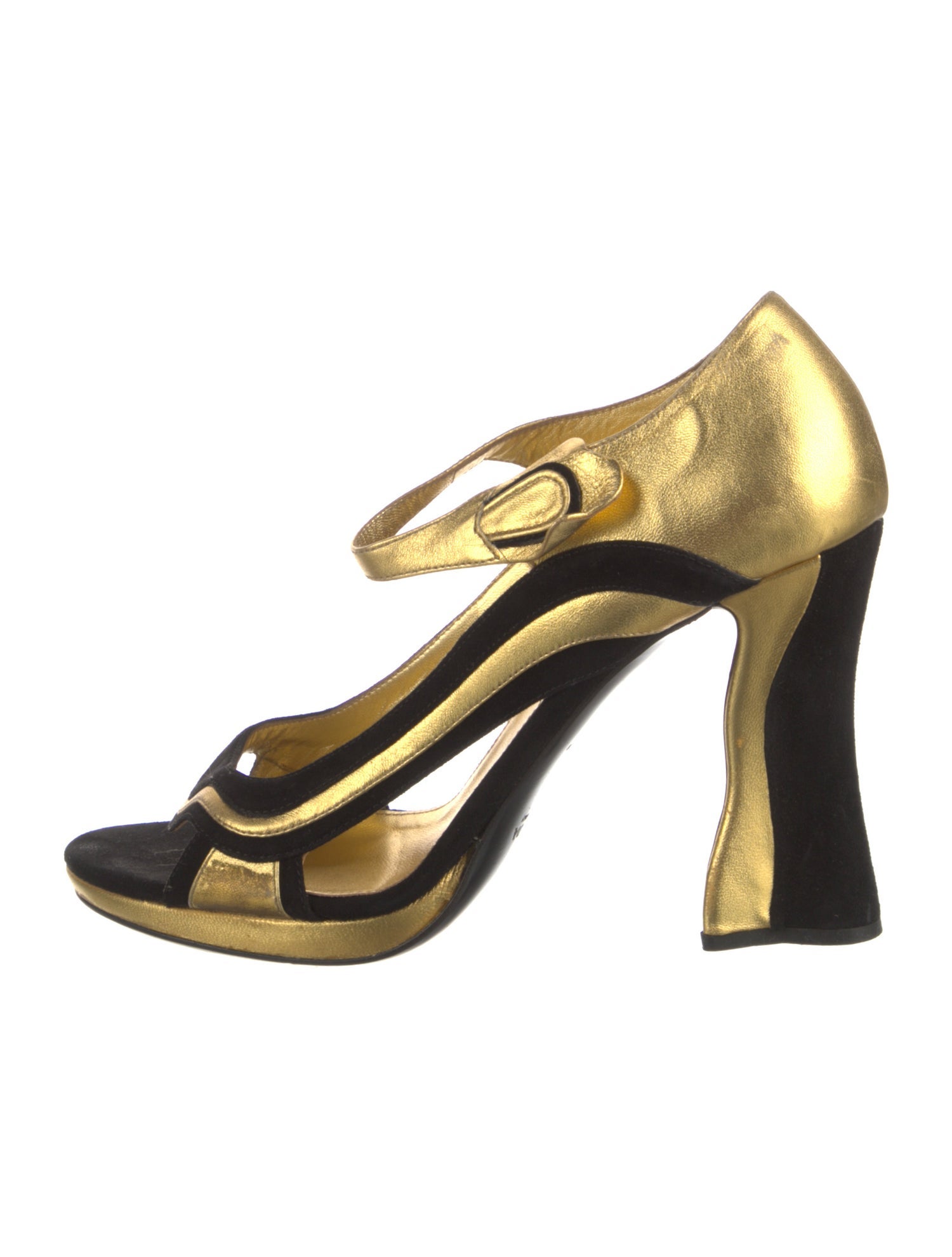 Prada Leather D'Orsay Pumps