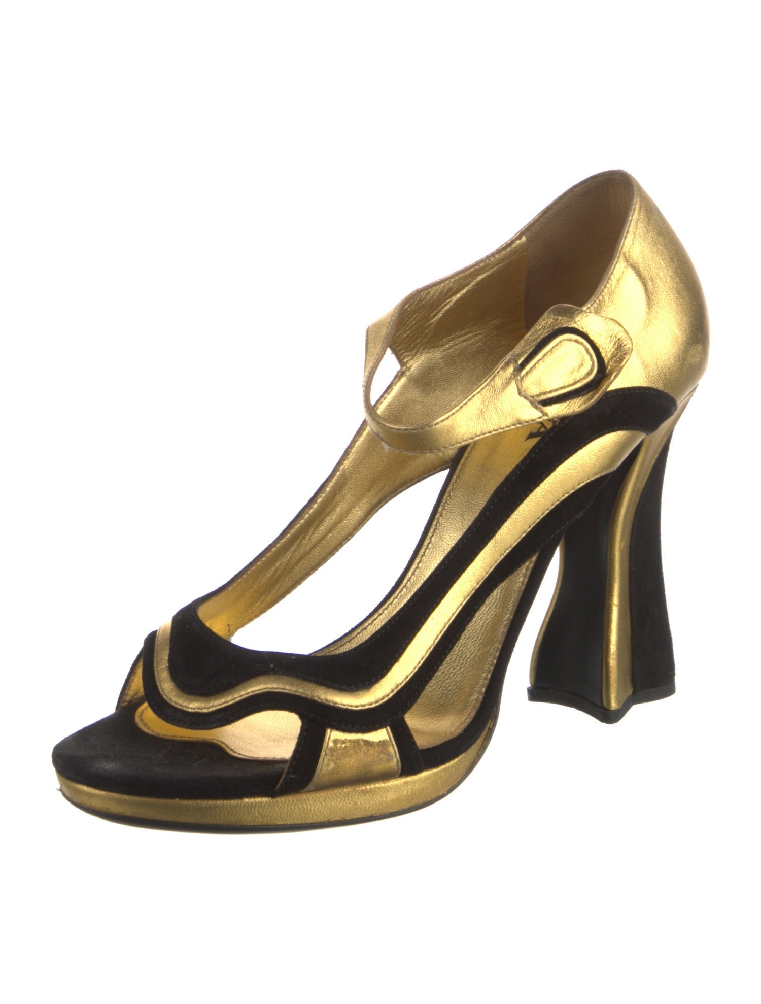 Prada Leather D'Orsay Pumps