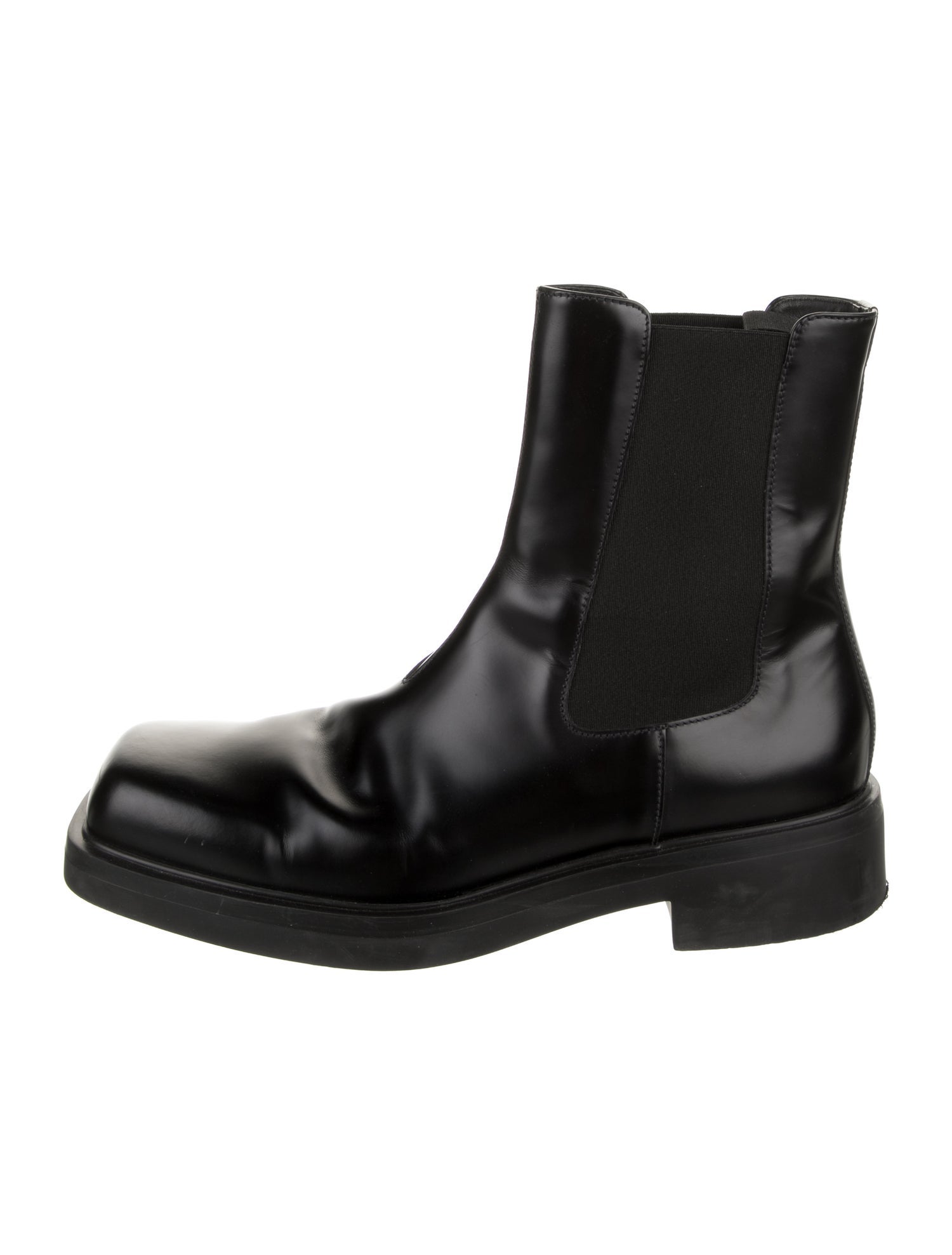 Prada Leather Chelsea Boots