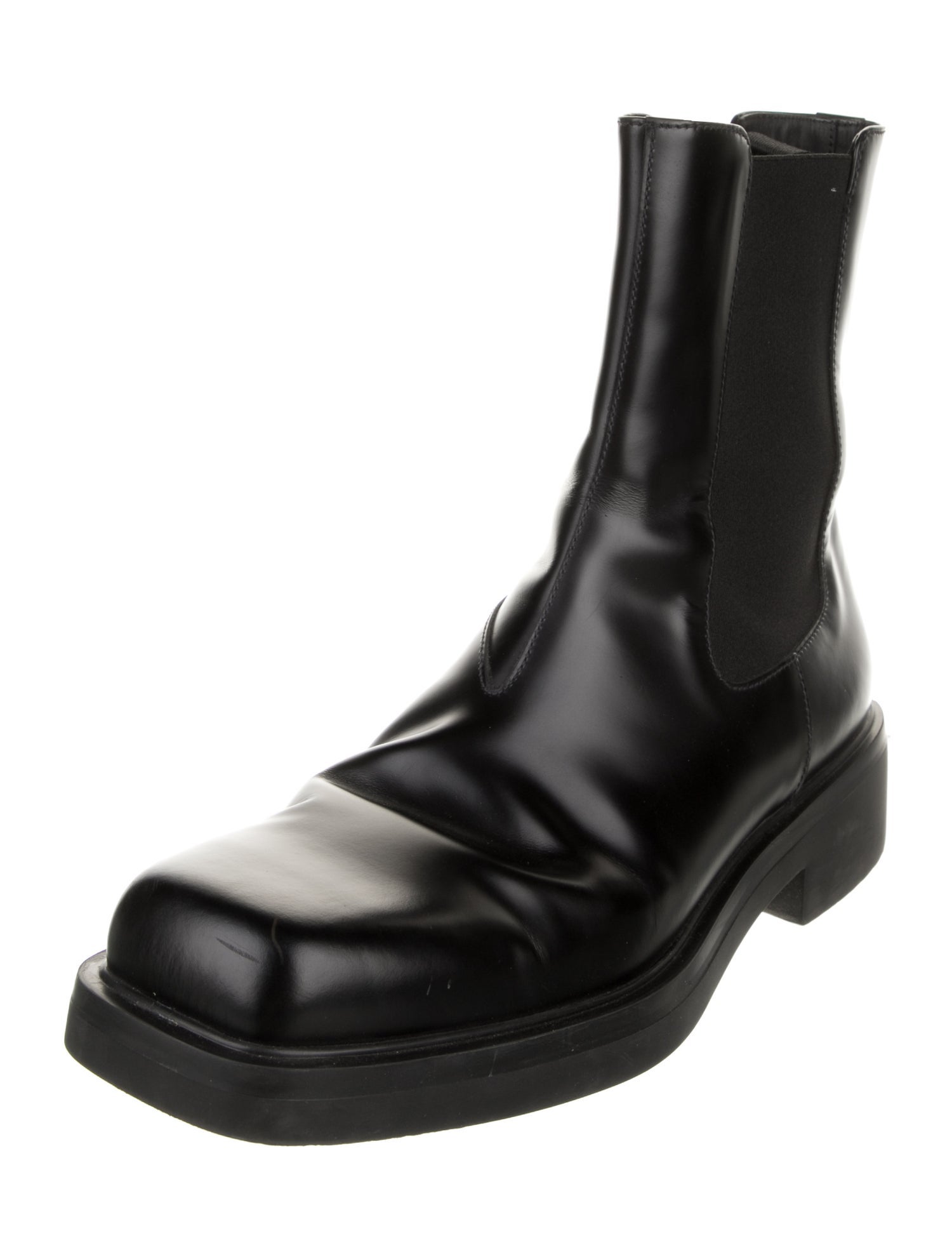 Prada Leather Chelsea Boots