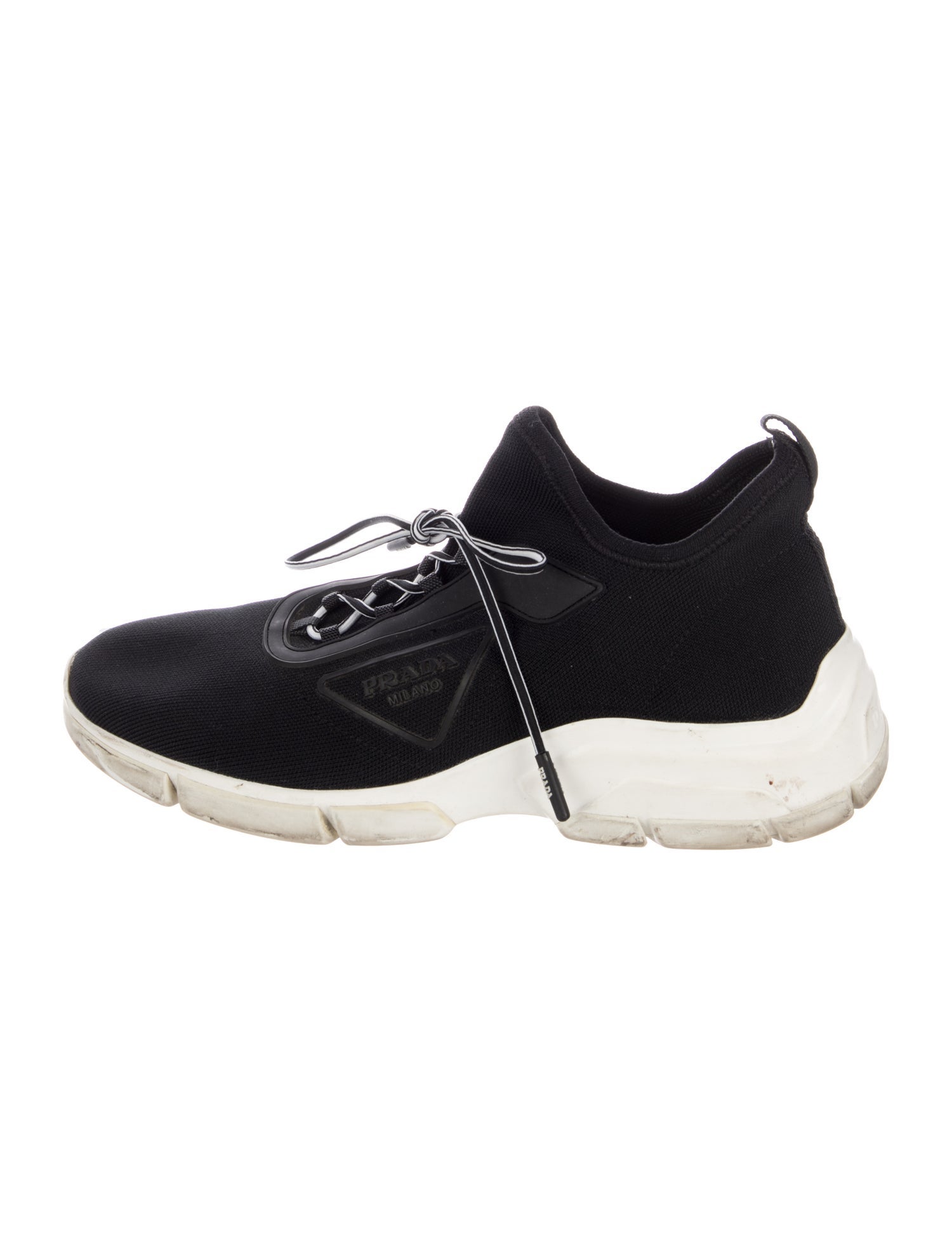 Prada Mesh Colorblock Pattern Chunky Sneakers