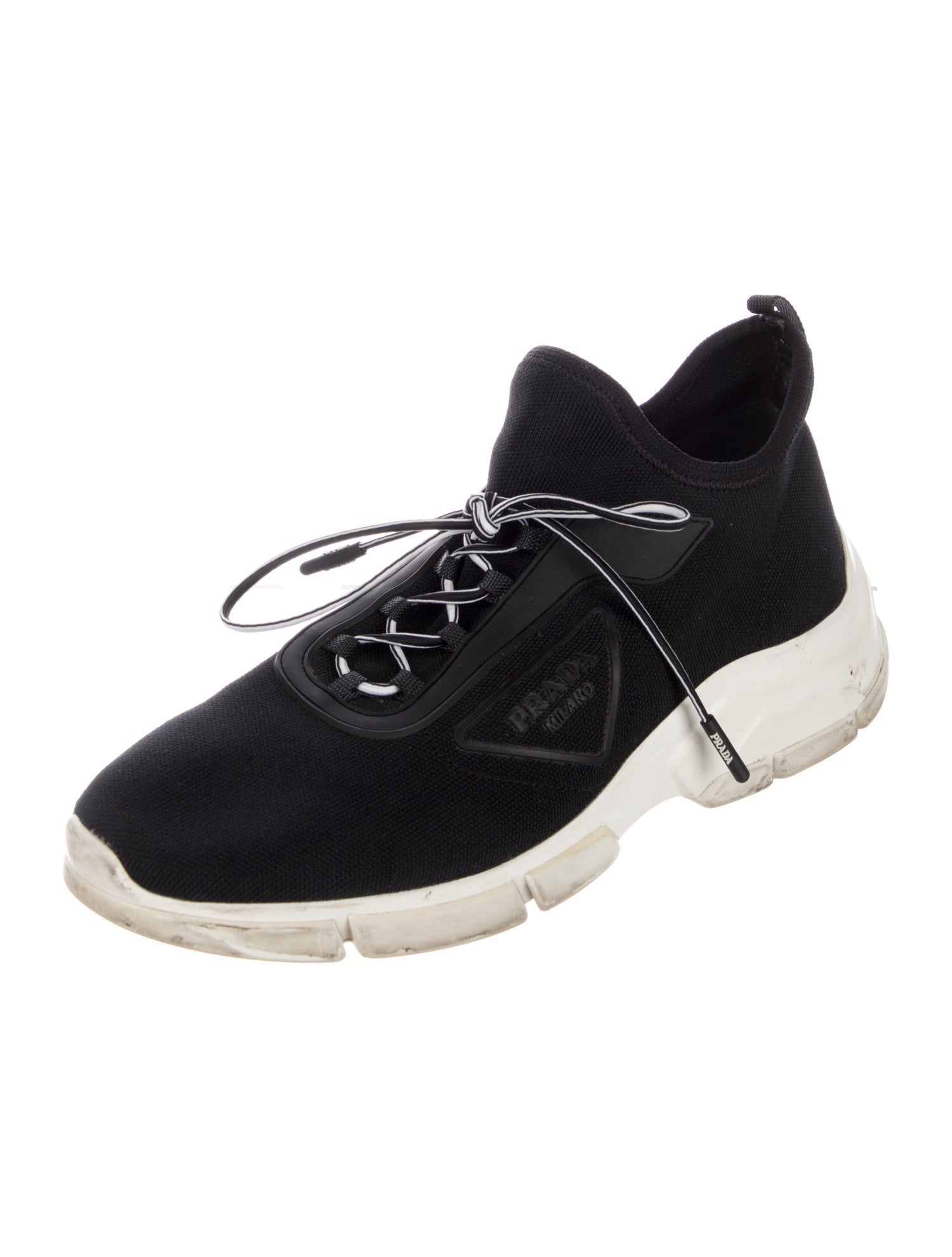 Prada Mesh Colorblock Pattern Chunky Sneakers
