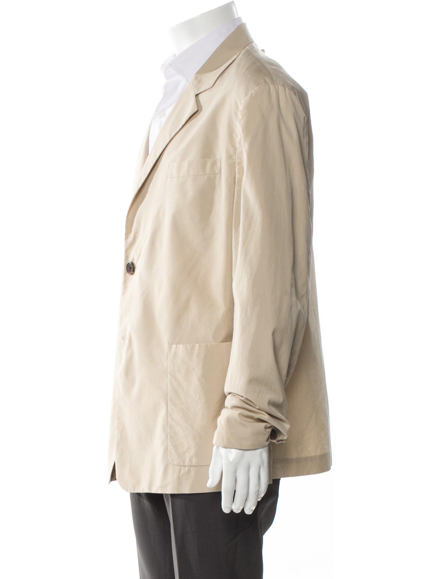 Prada 2023 Enameled Metal Triangle Blazer