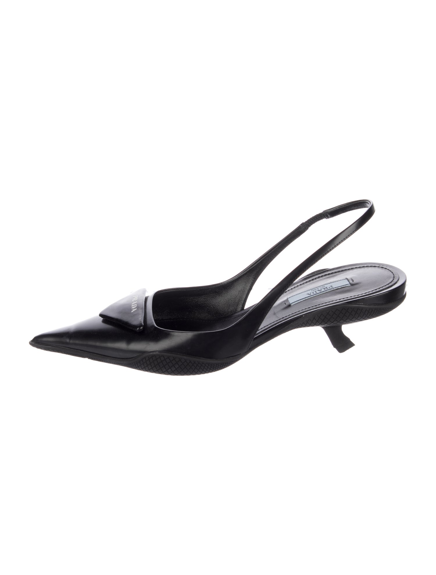 Prada Leather Slingback Pumps