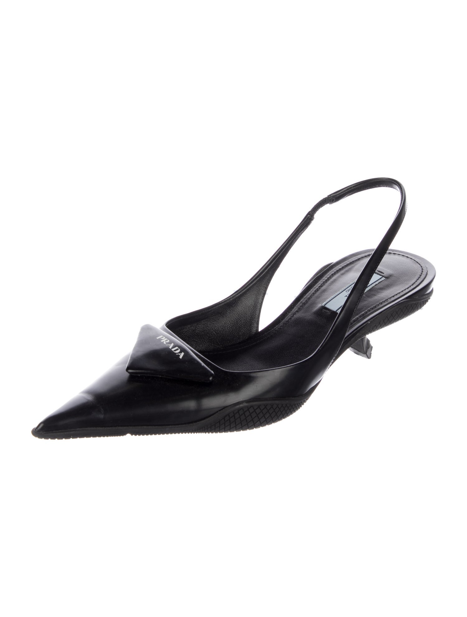 Prada Leather Slingback Pumps