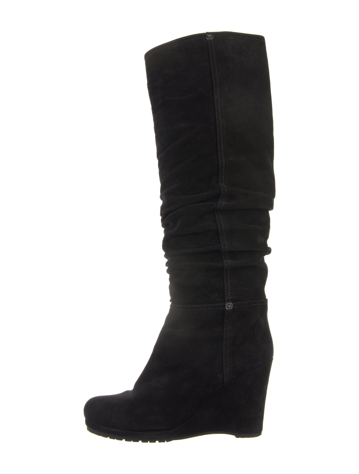 Prada Suede Slouch Boots