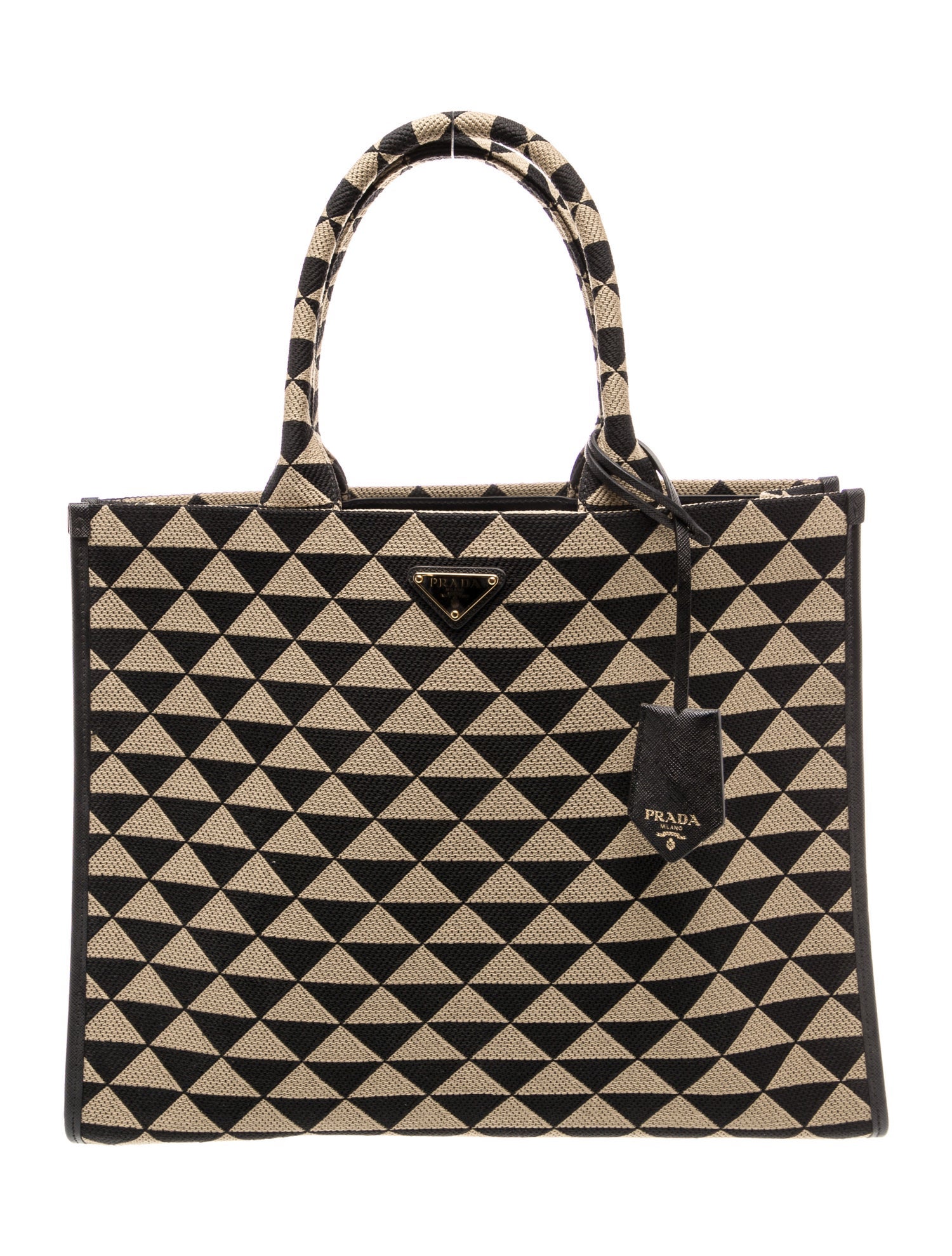 Prada Saffiano Leather Symbole Tote Large