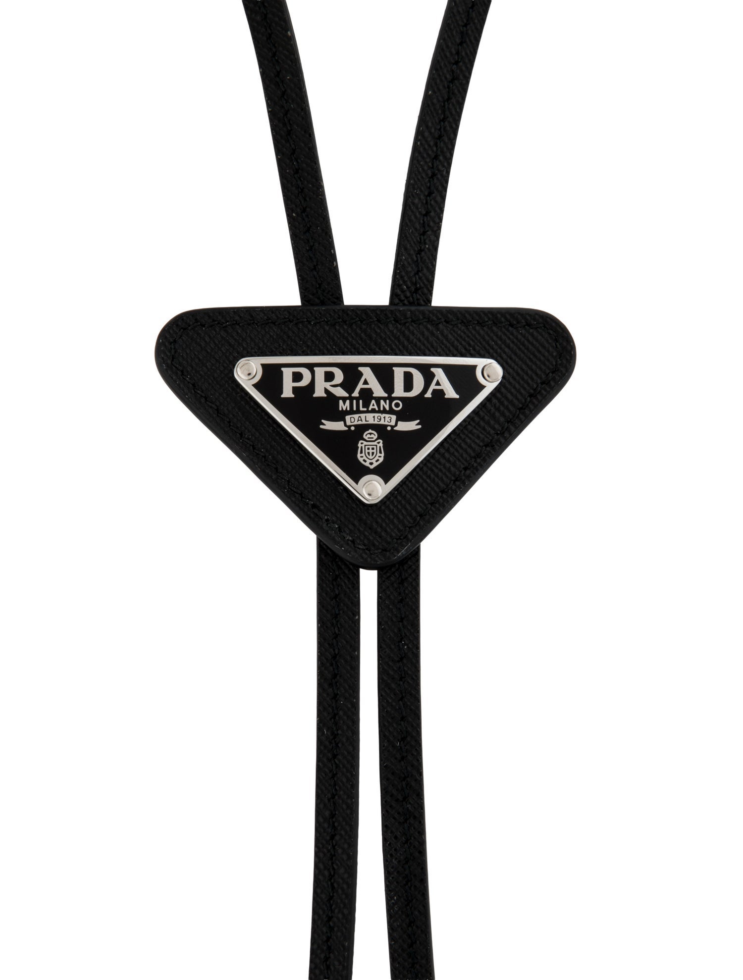 Prada Saffiano Leather Bolo Tie