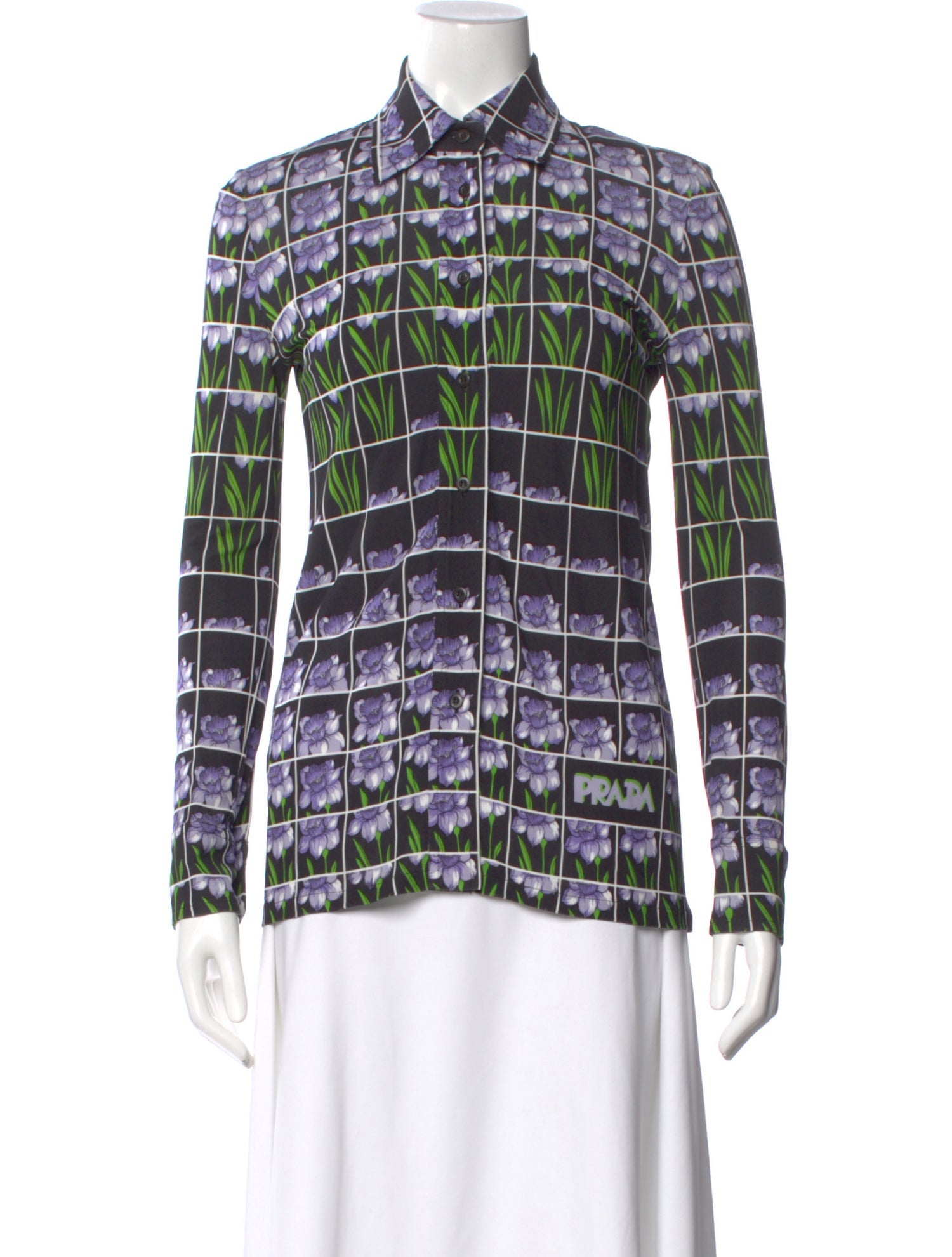 Prada 2019 Floral Print Blouse
