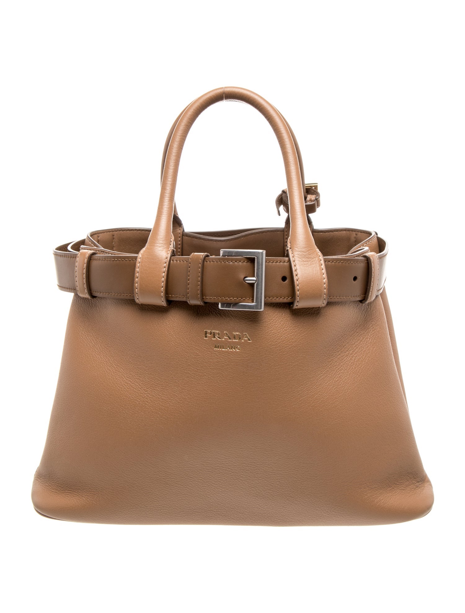 Prada Signature Buckle Bag w/Belt Small